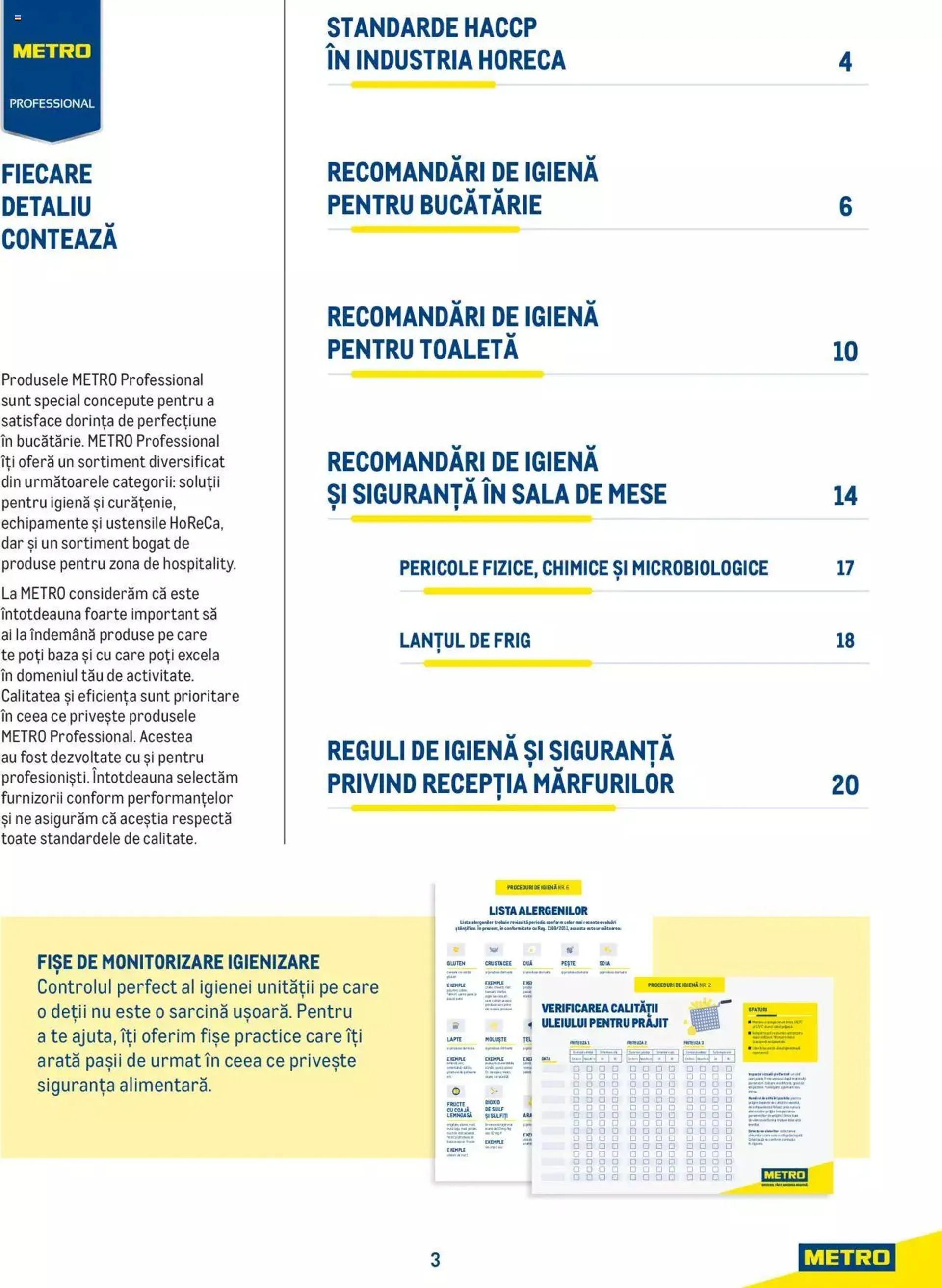 Catalog Metro - Ghid de igienă HoReCa de la 4 iulie până la 31 decembrie 2023 - Revista Pagina 3