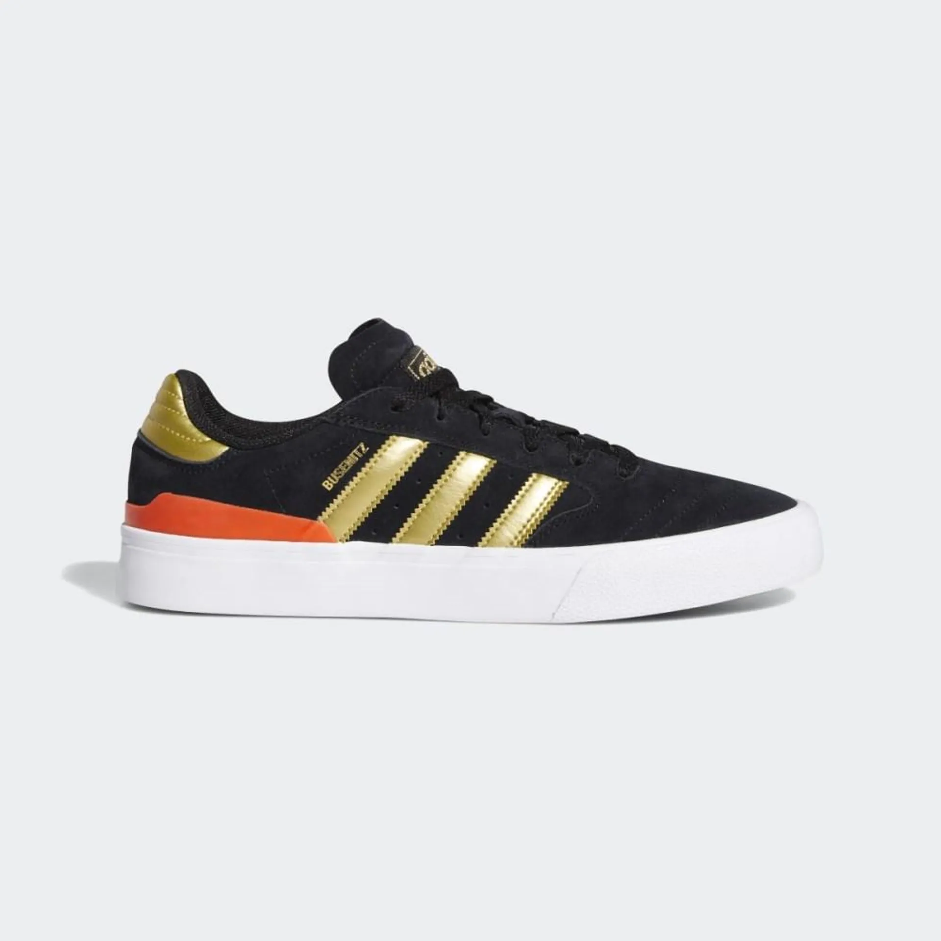 Adidasi Originals Barbati Adidas Busenitz Vulc II Negrii/Aurii Metal/Rosii