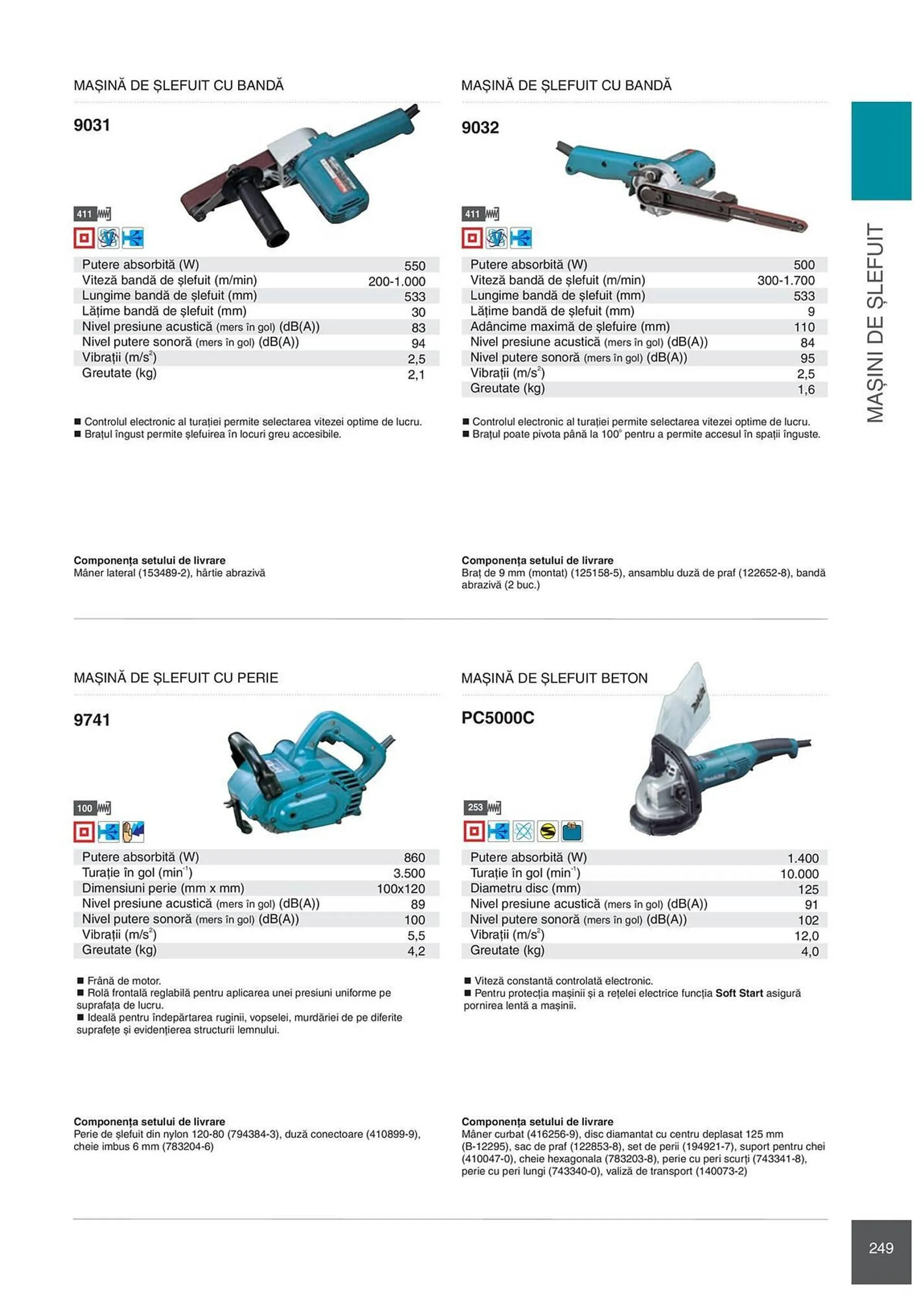 Catalog Сatalog Makita de la 6 februarie până la 31 decembrie 2024 - Revista Pagina 249