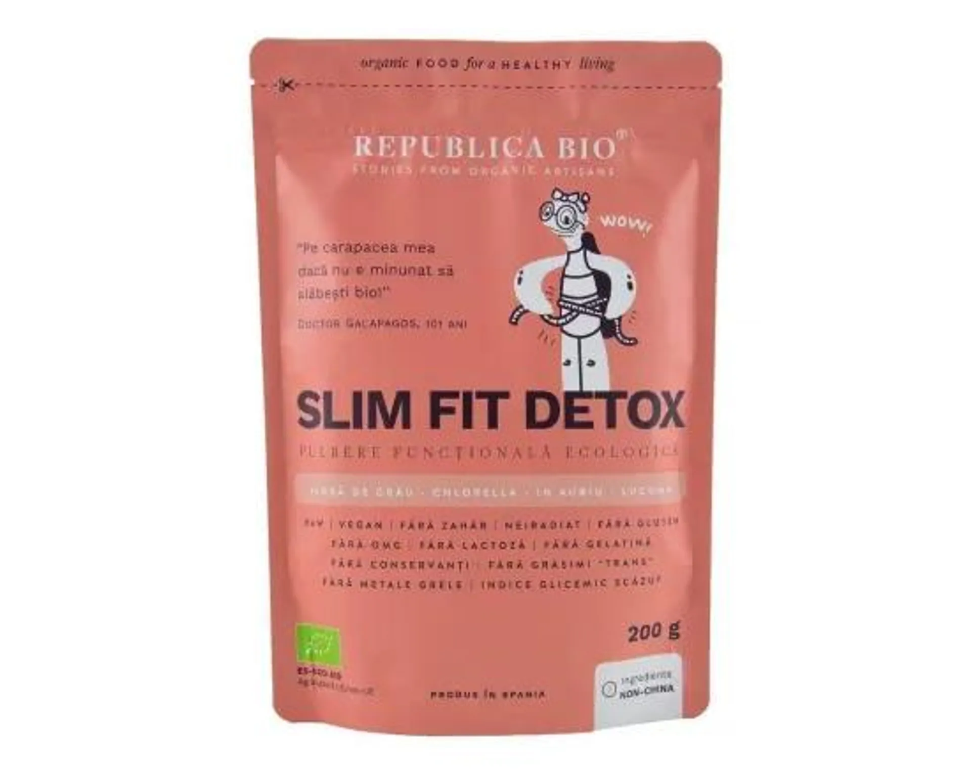 Slim Fit Detox pulbere functionala ecologica, 200g