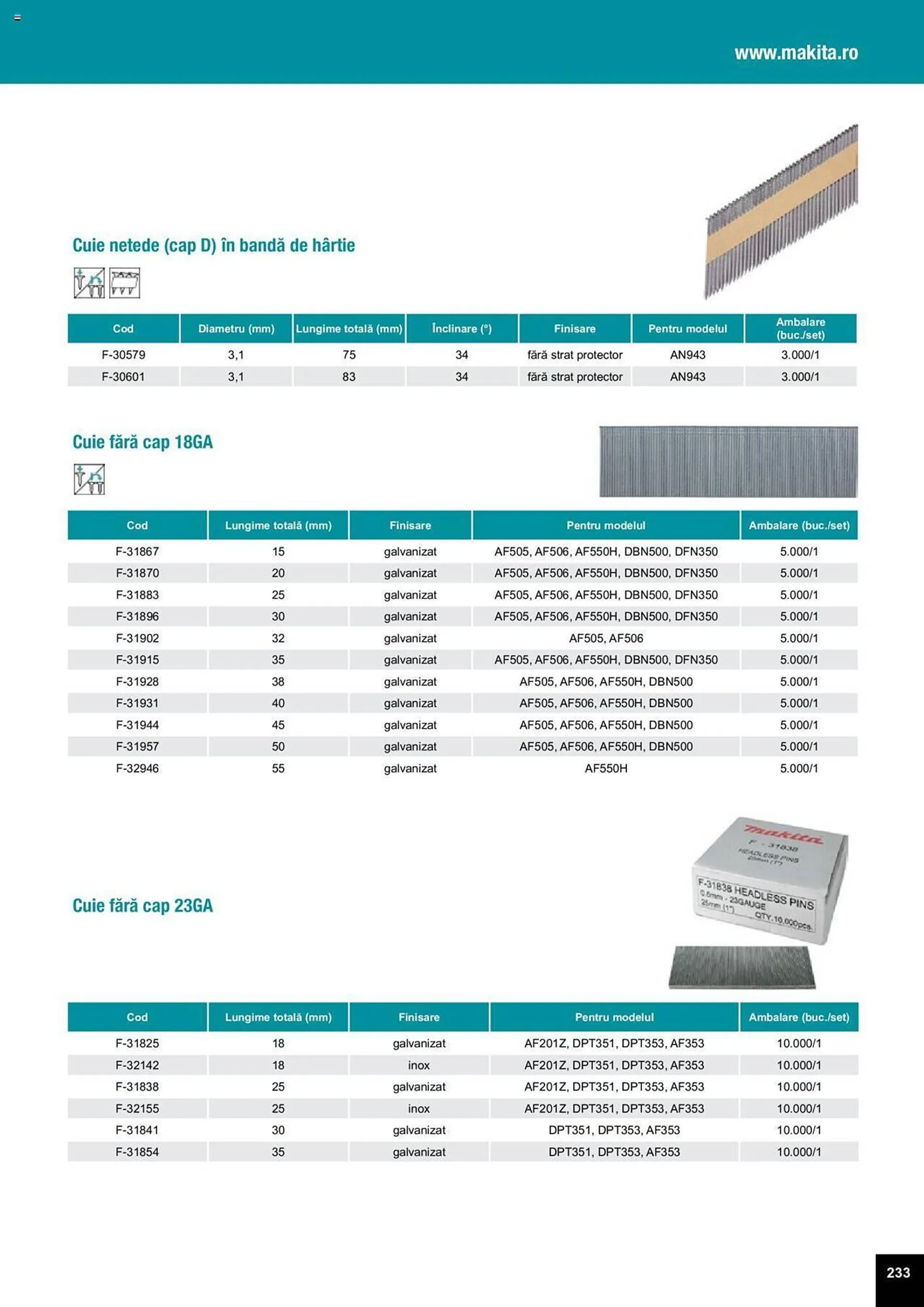 Catalog Сatalog Makita de la 25 martie până la 31 decembrie 2024 - Revista Pagina 547