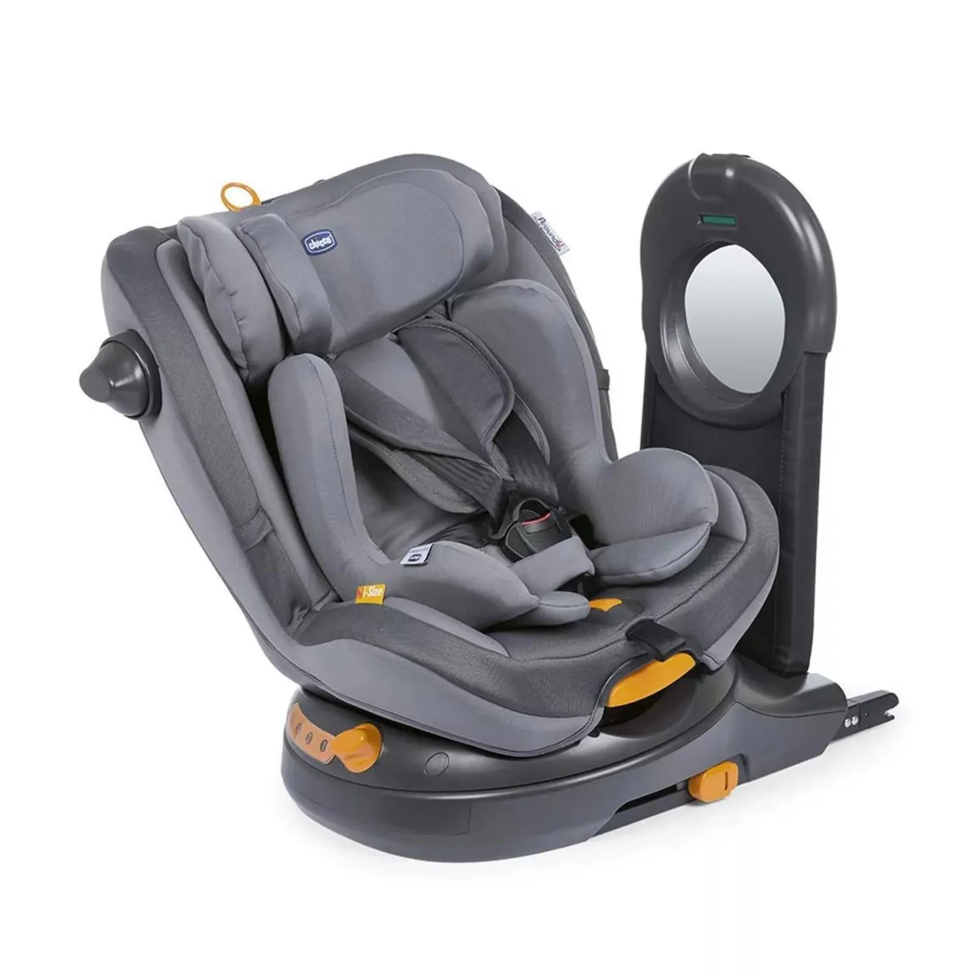 Scaun auto rotativ 360 Chicco AroundU iSize, Isofix, Pearl (Gri), 0-18kg