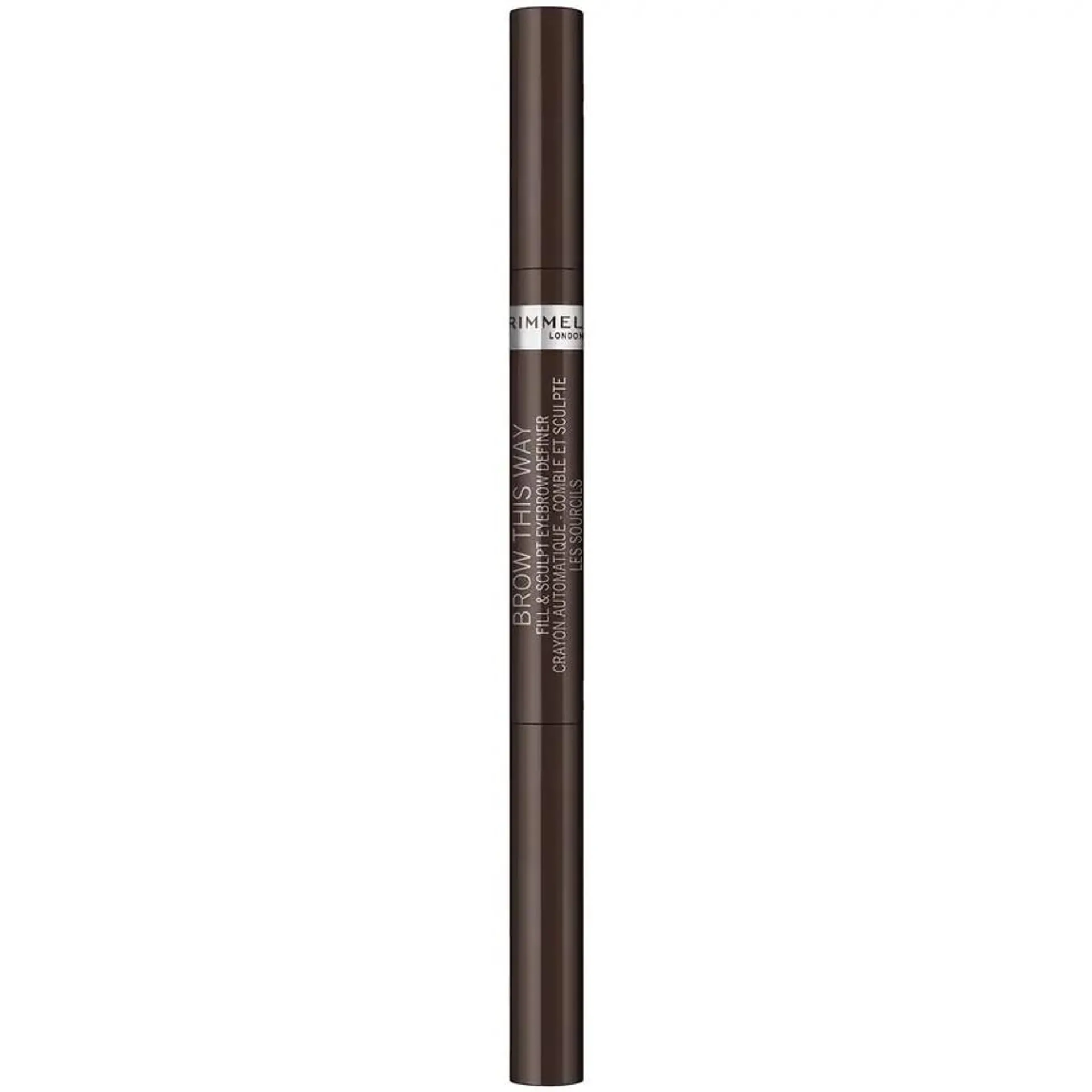 Creion pentru sprancene automatic Rimmel Brow this Way 2-in-1 003 Dark, 0.25 g