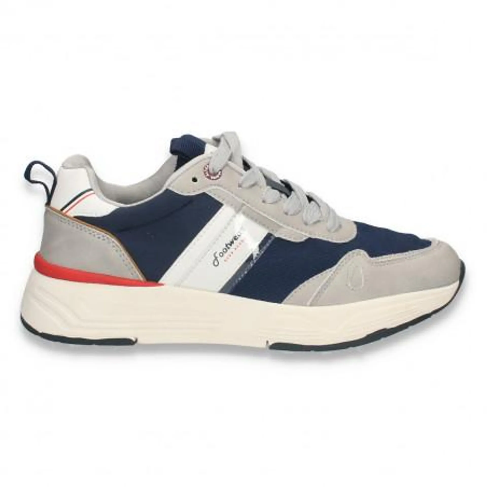 Sneakers casual pentru barbati, din material textil, gri - W1194