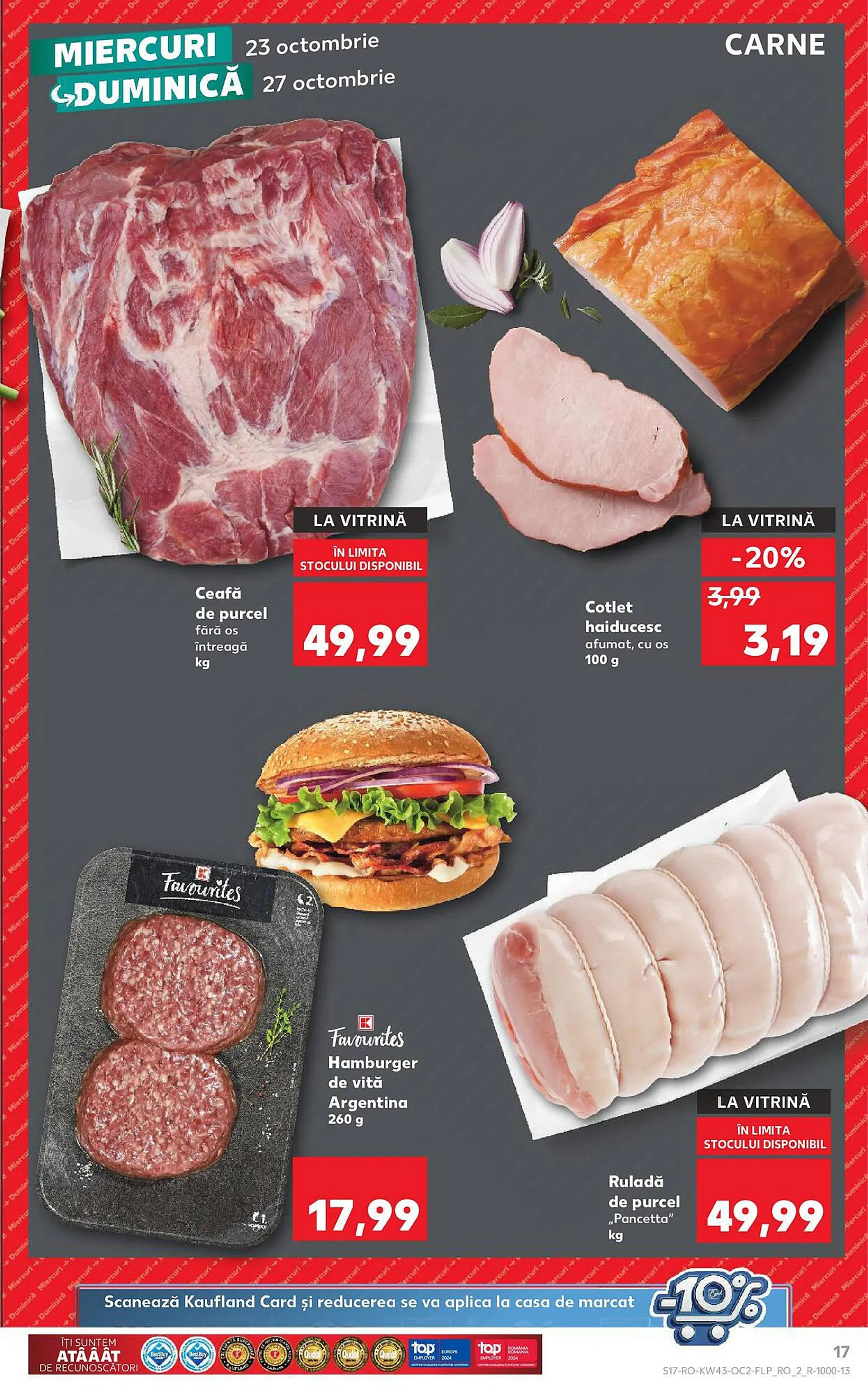 Catalog Catalog Kaufland de la 23 octombrie până la 29 octombrie 2024 - Revista Pagina 17