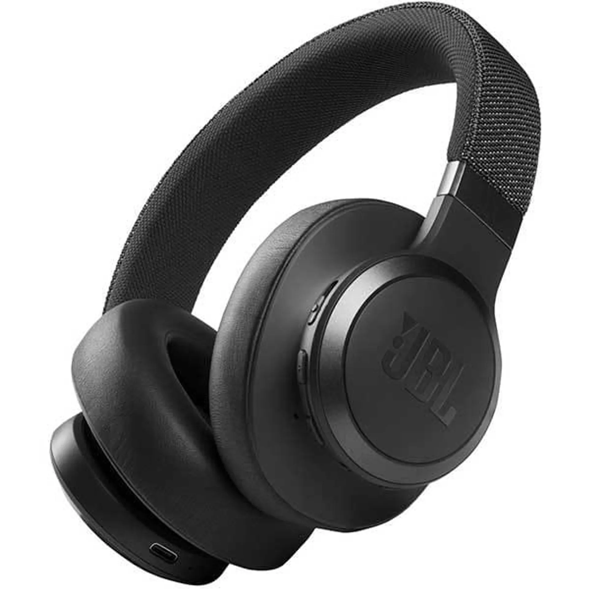 Casti JBL Live 660NC, Bluetooth, Over-ear, Microfon, Noise Cancelling, negru