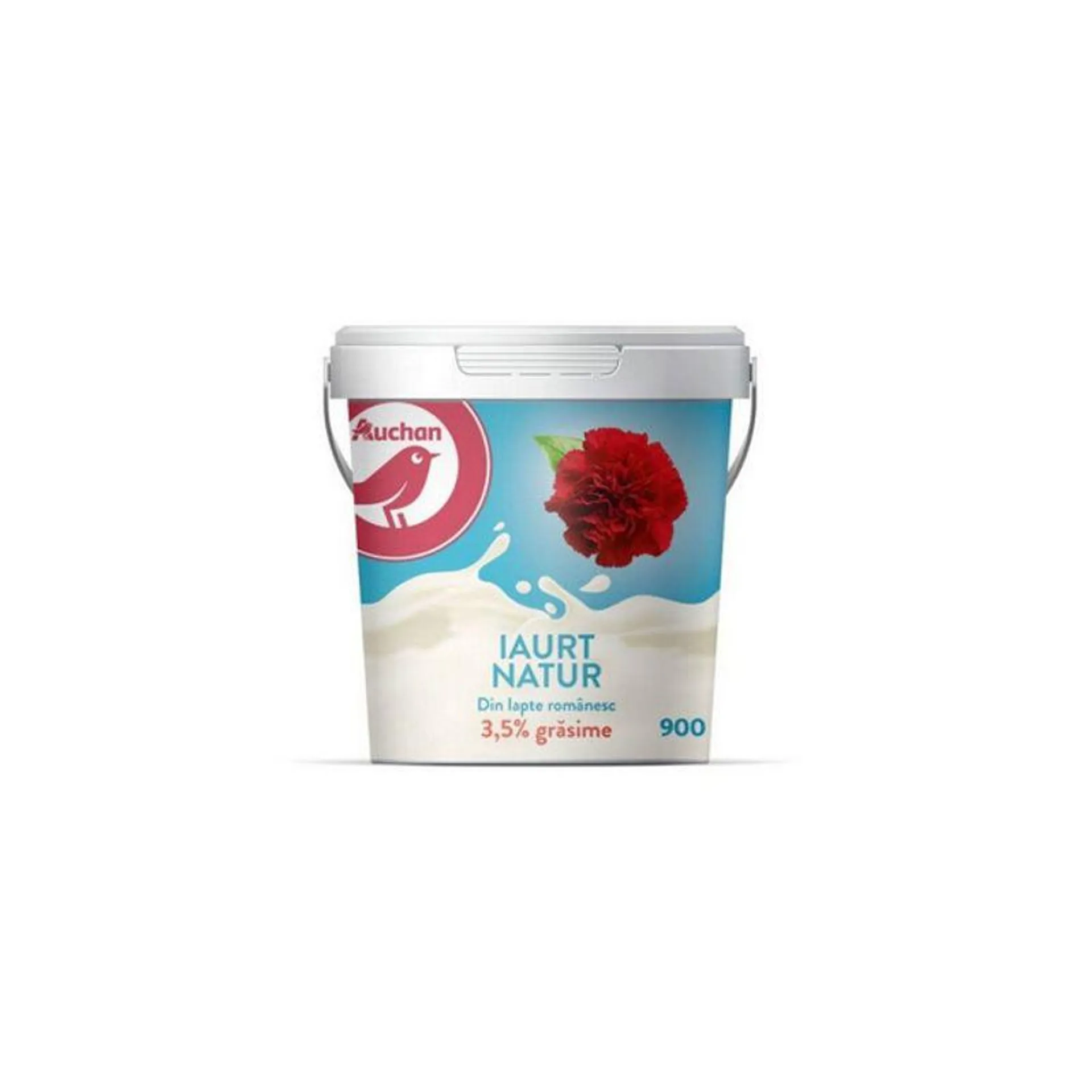 Iaurt natur Auchan, 3.5% grasime, 900 g