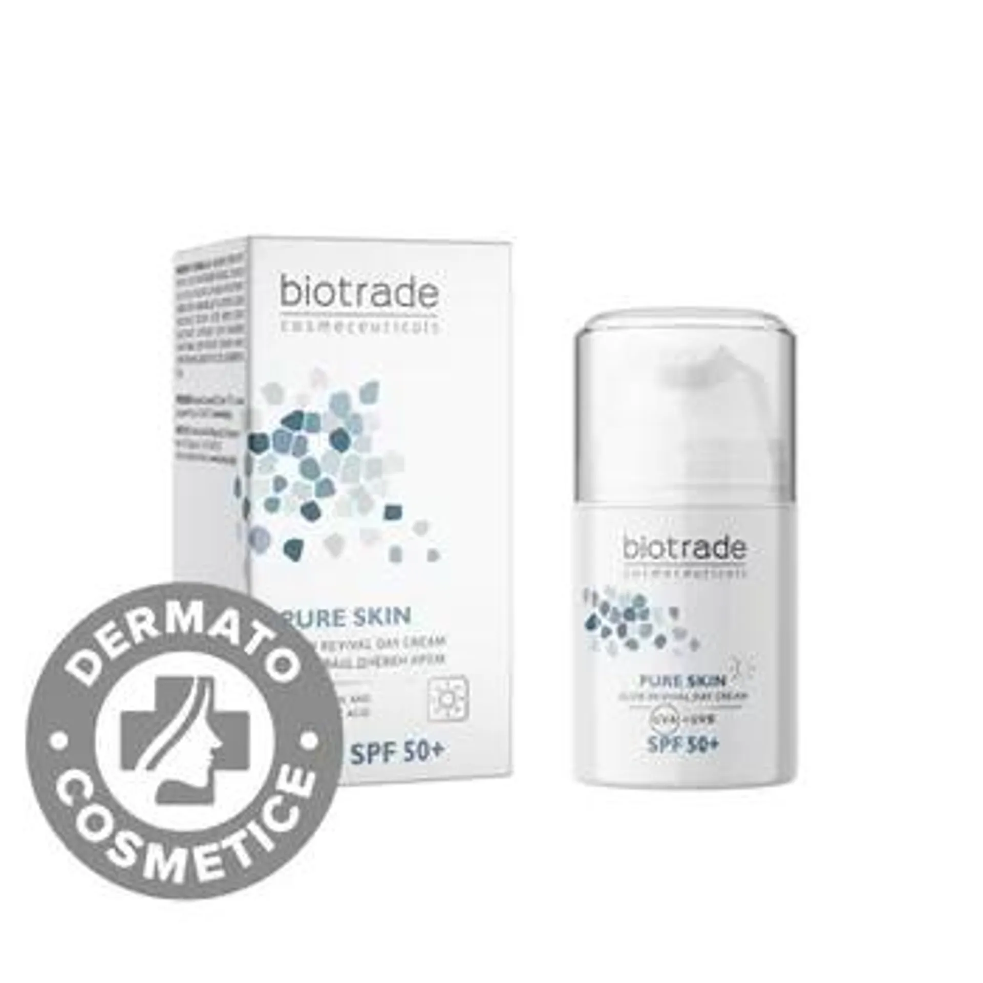 Crema iluminatoare de zi cu SPF50+ Pure Skin, 50ml, Biotrade