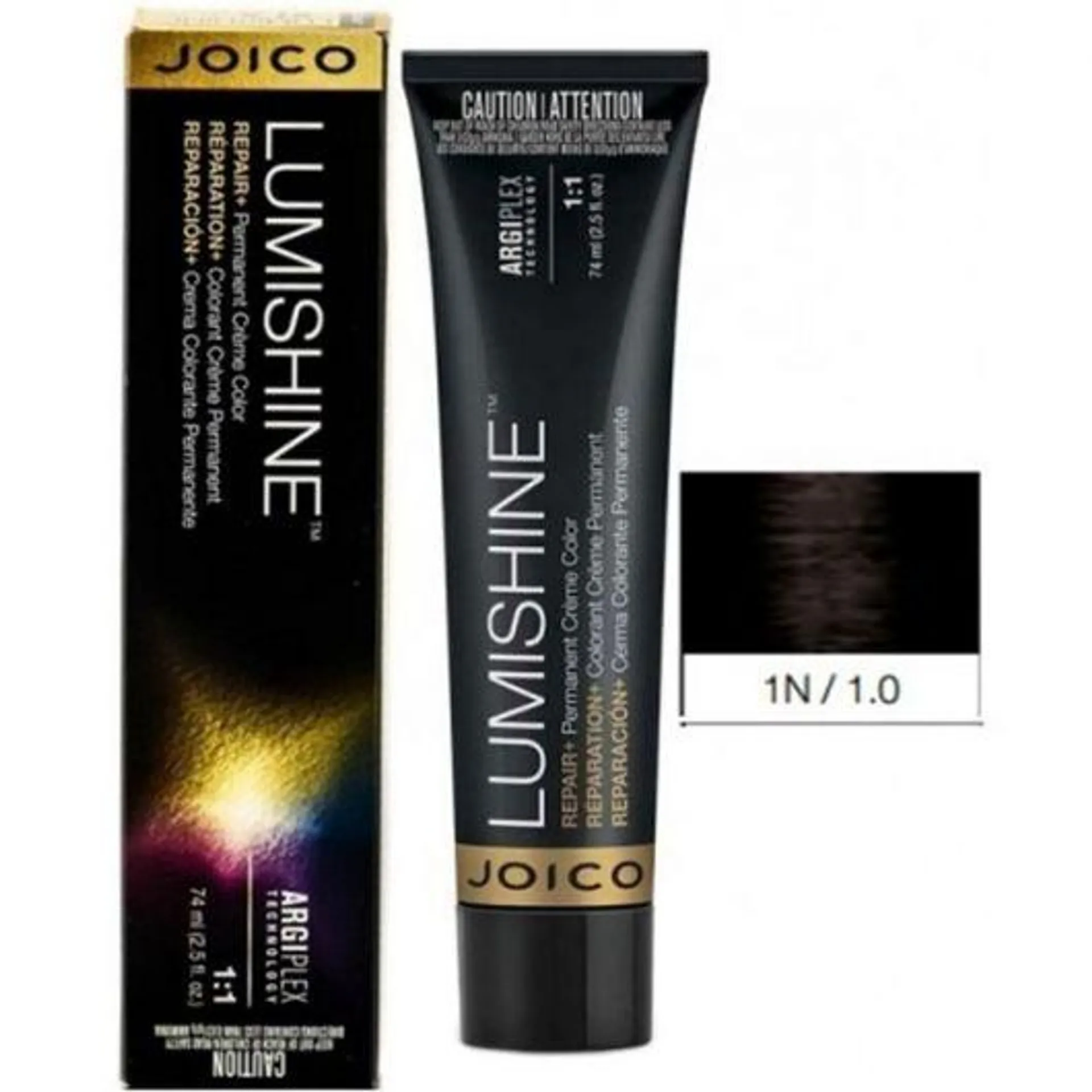 Vopsea de par permanenta Joico Lumishine Permanent Creme 1N 74ml