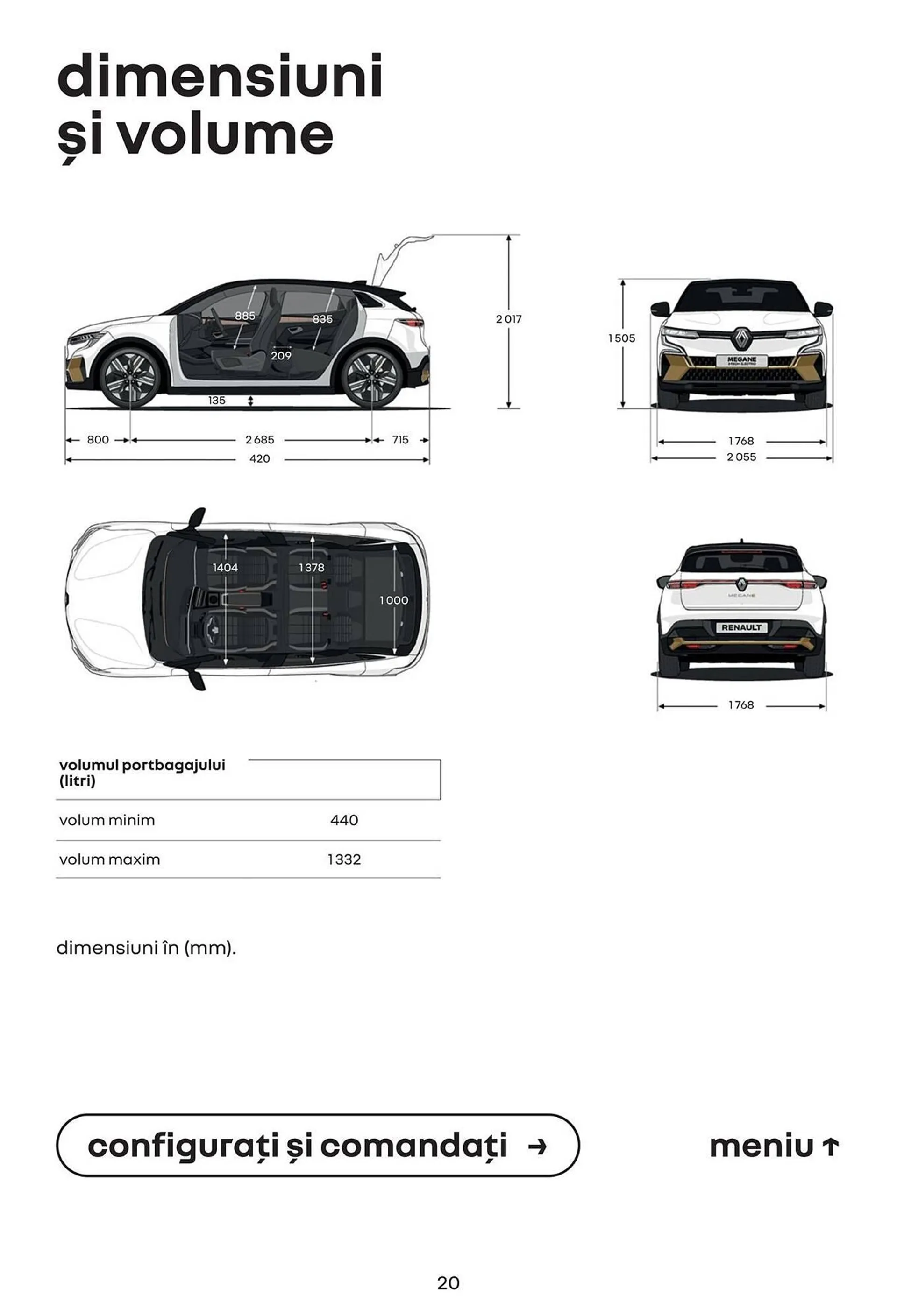 Catalog Catalog Renault Megane e-tech de la 30 iulie până la 31 ianuarie 2025 - Revista Pagina 20