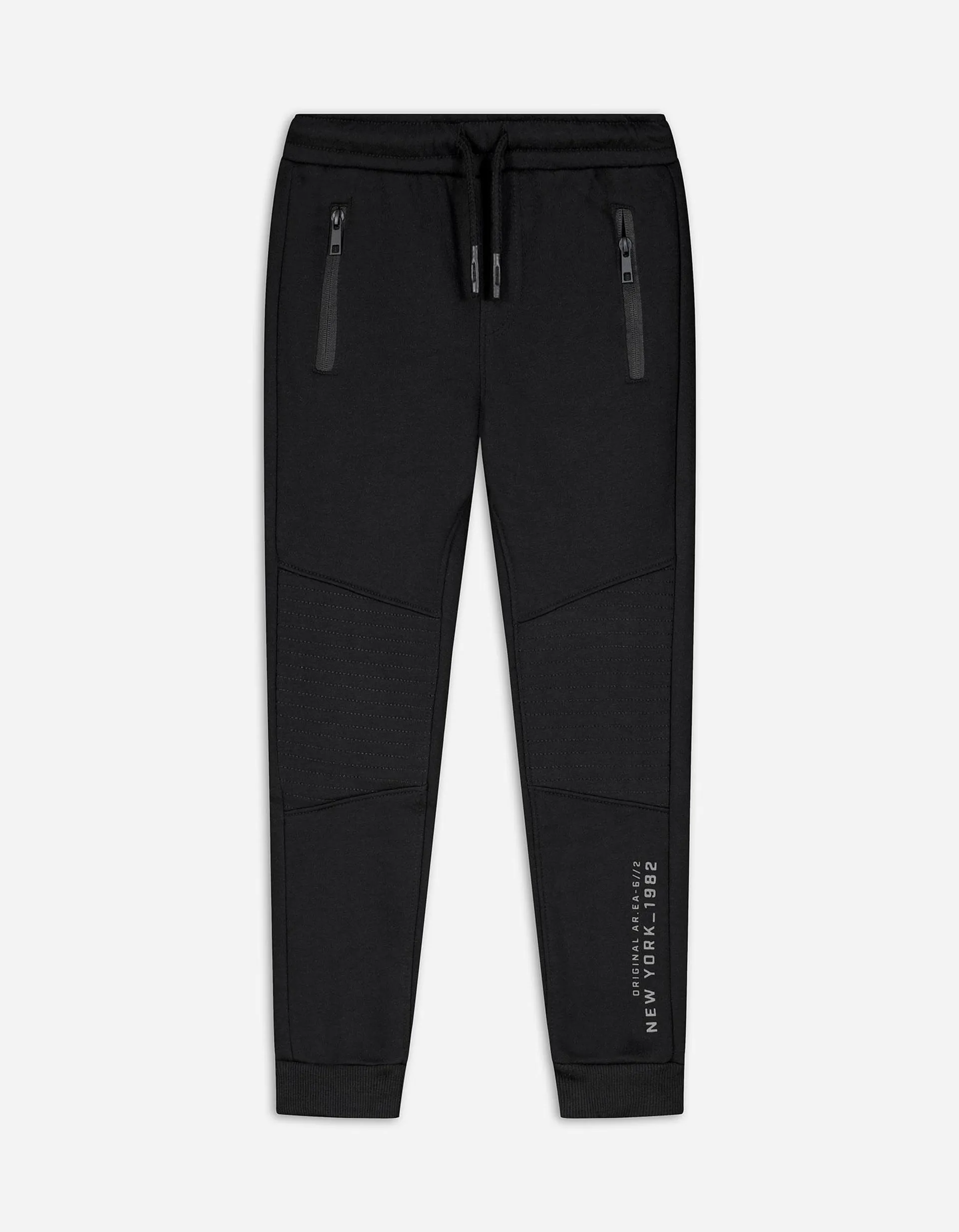 Pantaloni jogging - Cusături decorative - Negru