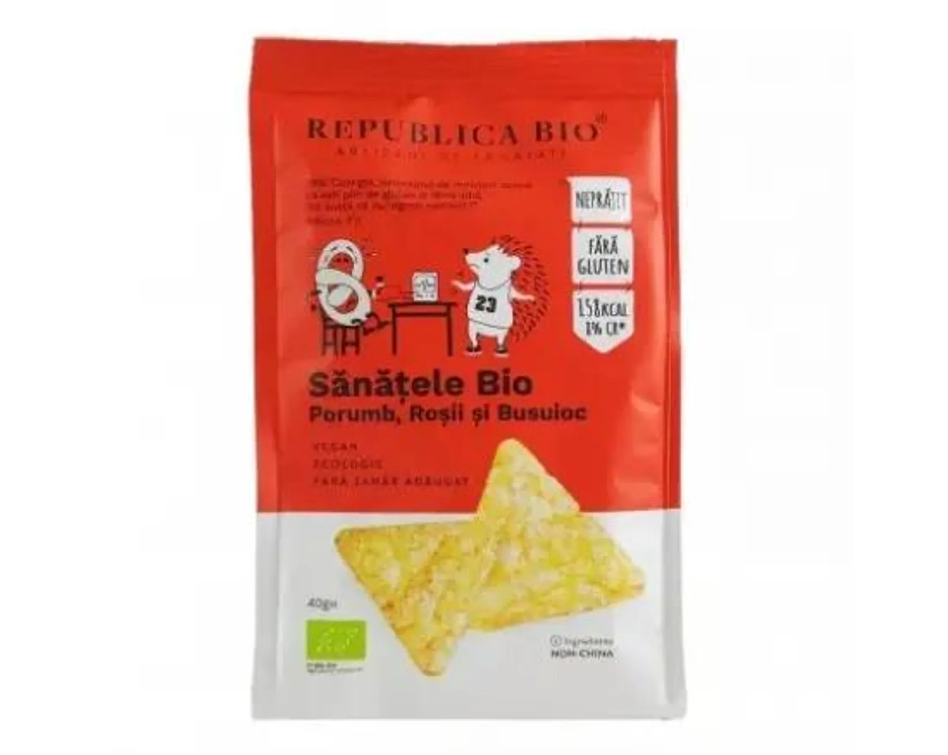 Sanatele BIO cu porumb, rosii, busuioc ecologice 40g