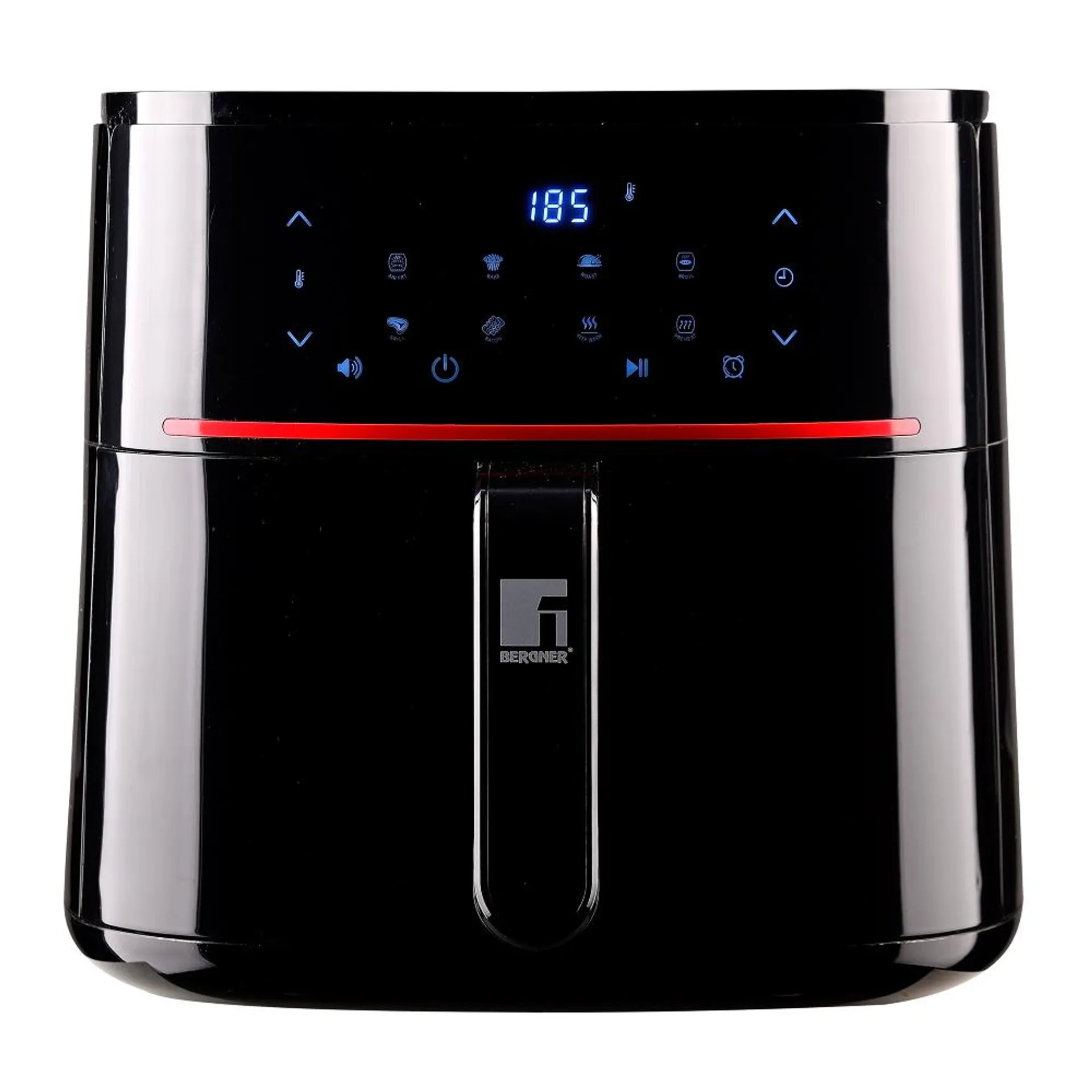 Friteuza cu aer cald Bergner XTRA, 6 litri,1500 W, Negru