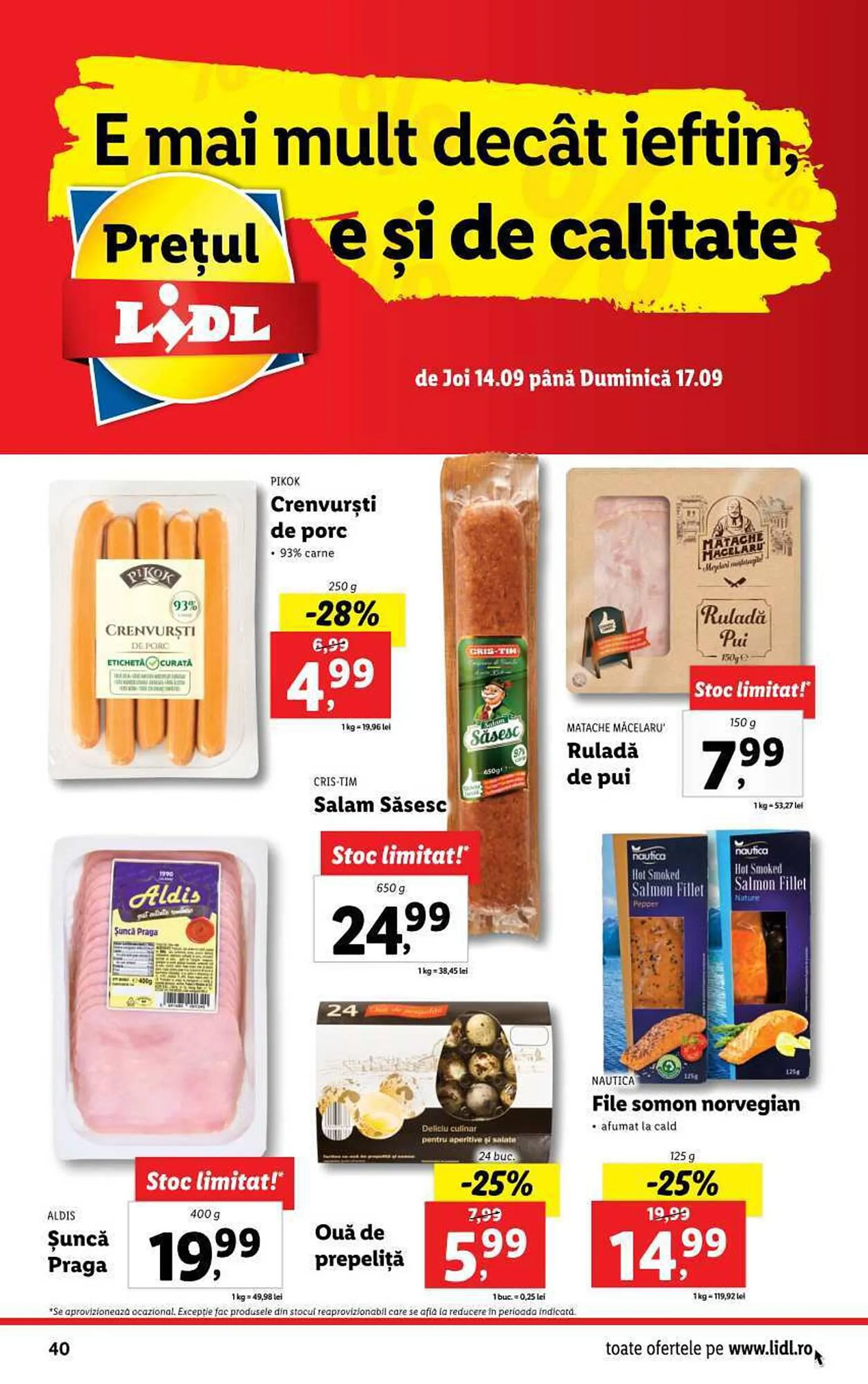 Catalog Lidl catalog de la 11 septembrie până la 17 septembrie 2023 - Revista Pagina 40