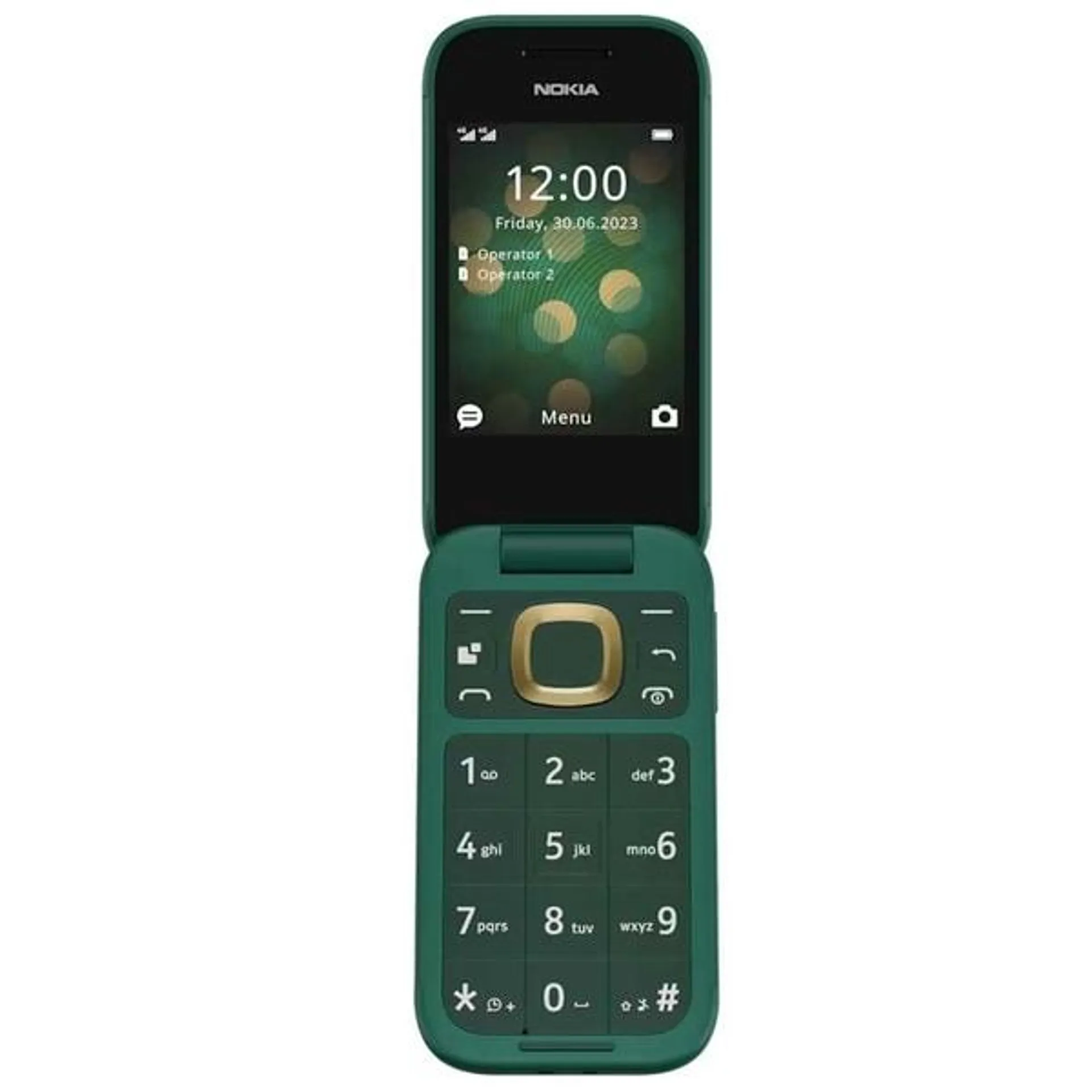 Telefon mobil NOKIA 2660 Flip, 128MB, 48MB RAM, 4G, Dual SIM, Lush Green