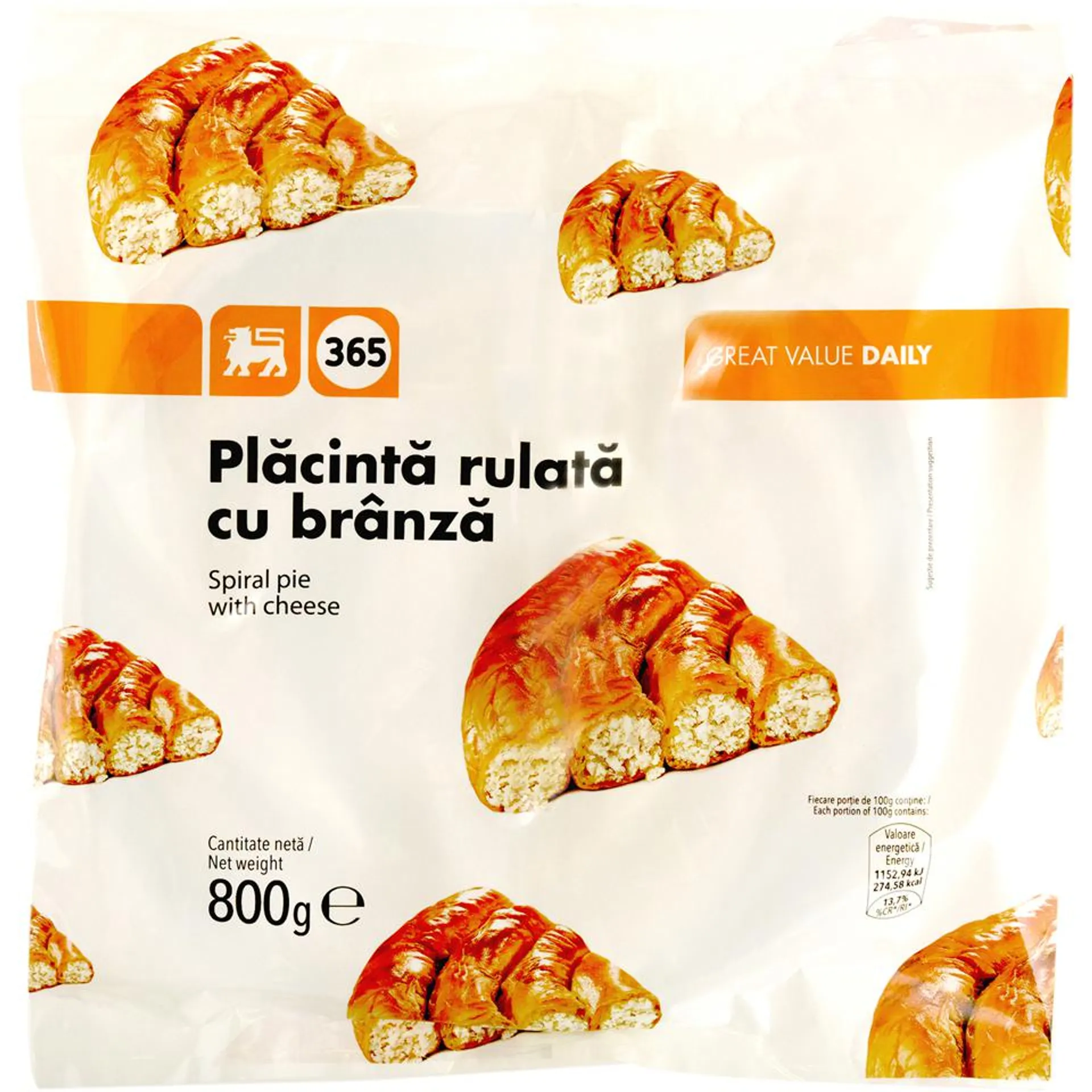 365 | Placinta rulata cu branza 800g