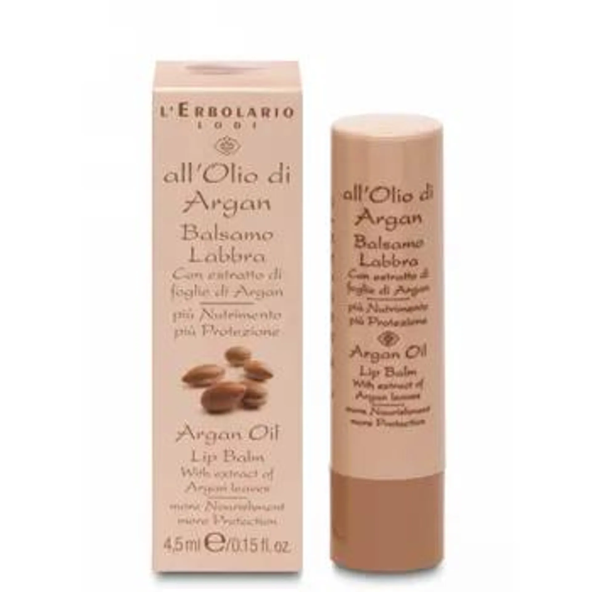 L'Erbolario Balsam de buze cu ulei de argan, 4.5ml