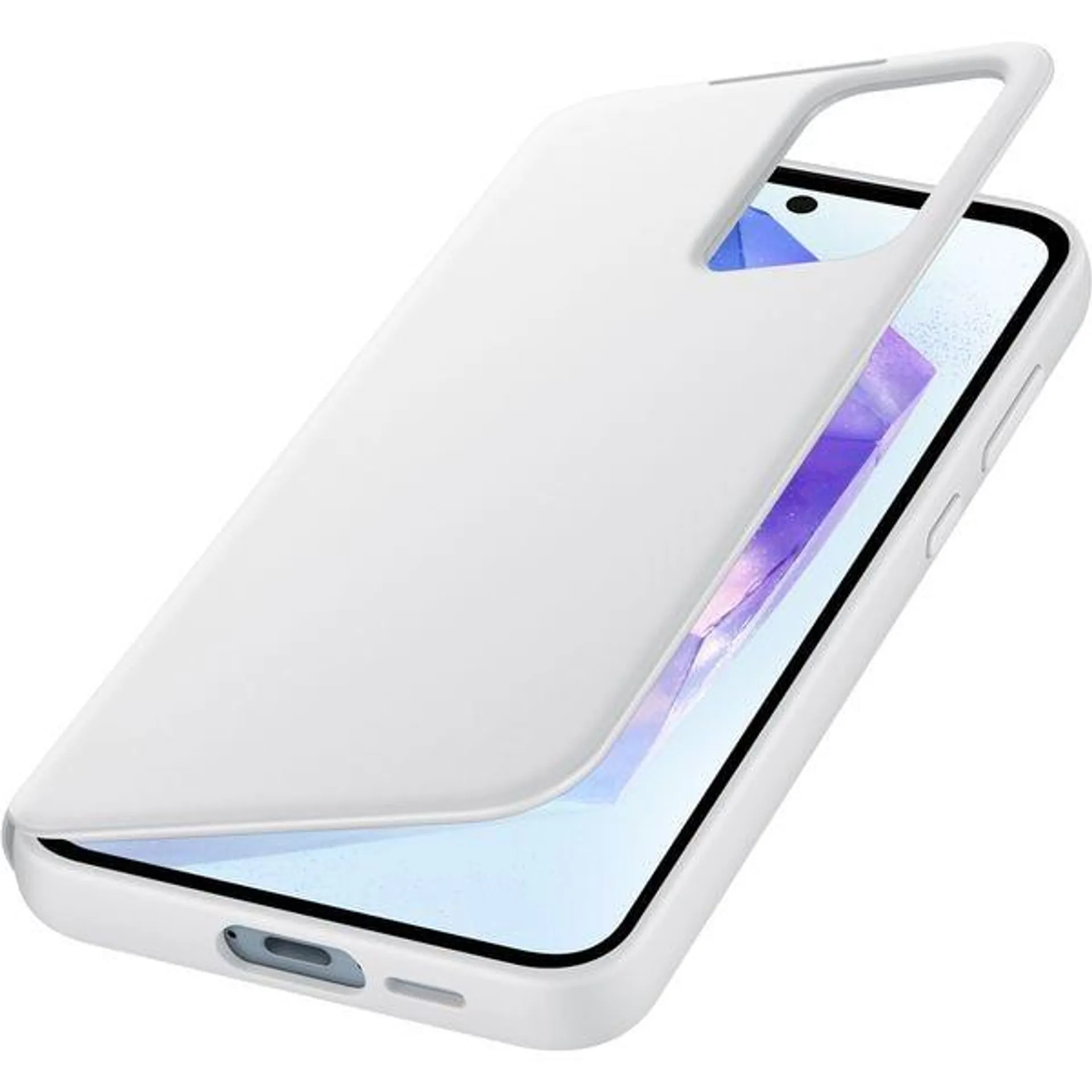 Husa SAMSUNG Smart View Wallet Case pentru Galaxy A55, EF-ZA556CWEGWW, White