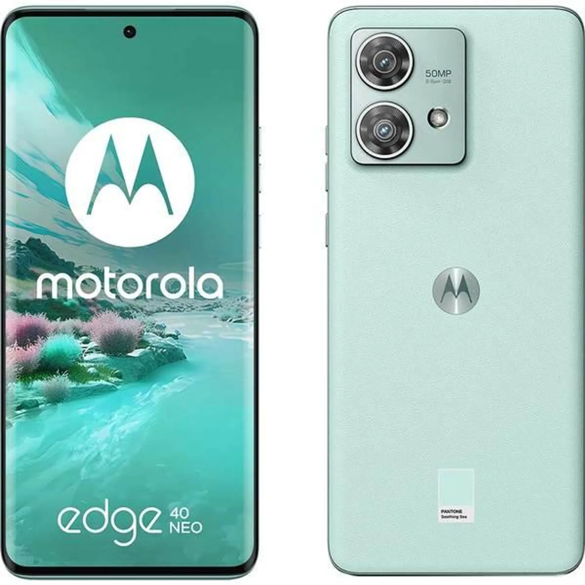 Telefon MOTOROLA Edge 40 Neo 5G, 256GB, 12GB RAM, Dual SIM, Soothing Sea