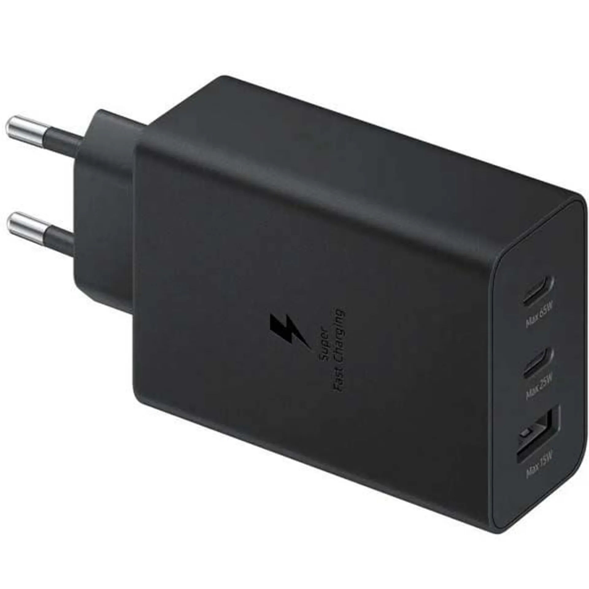 Incarcator retea SAMSUNG EP-T6530NBEGEU, 2xUSB-C, 1xUSB-A, 65W, negru