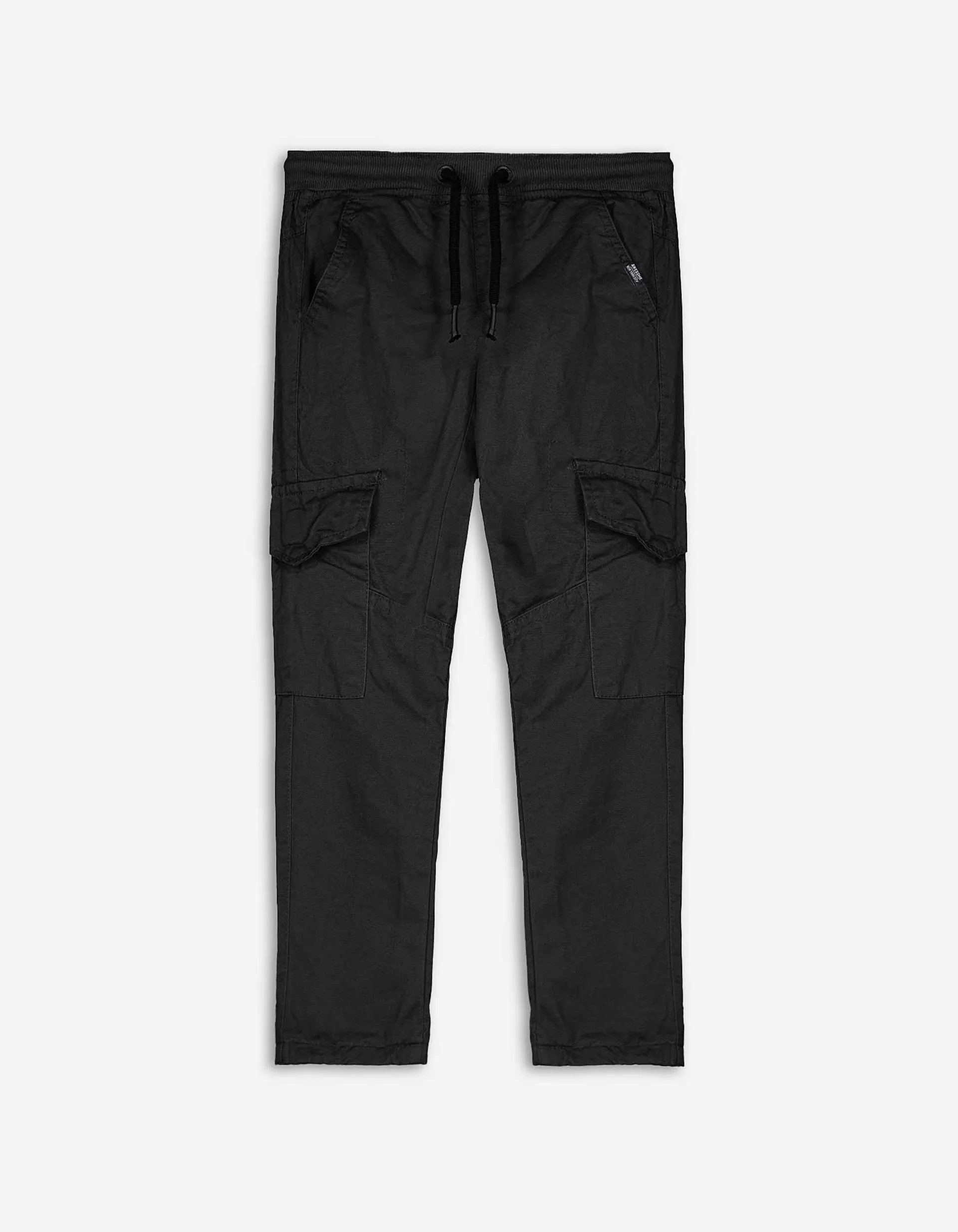 Pantaloni cargo - Efect termic - Negru