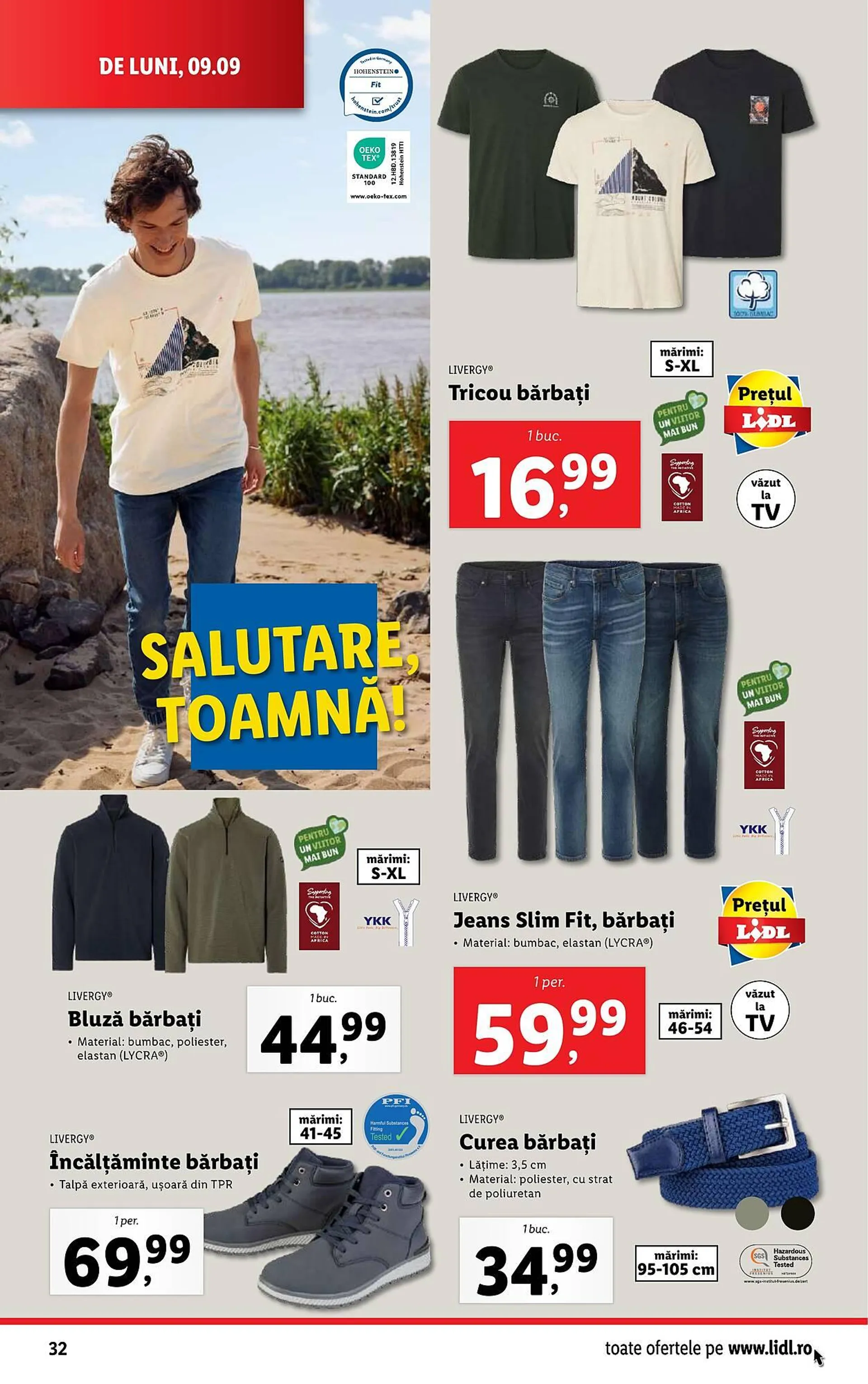 Catalog Catalog Lidl de la 9 septembrie până la 15 septembrie 2024 - Revista Pagina 32