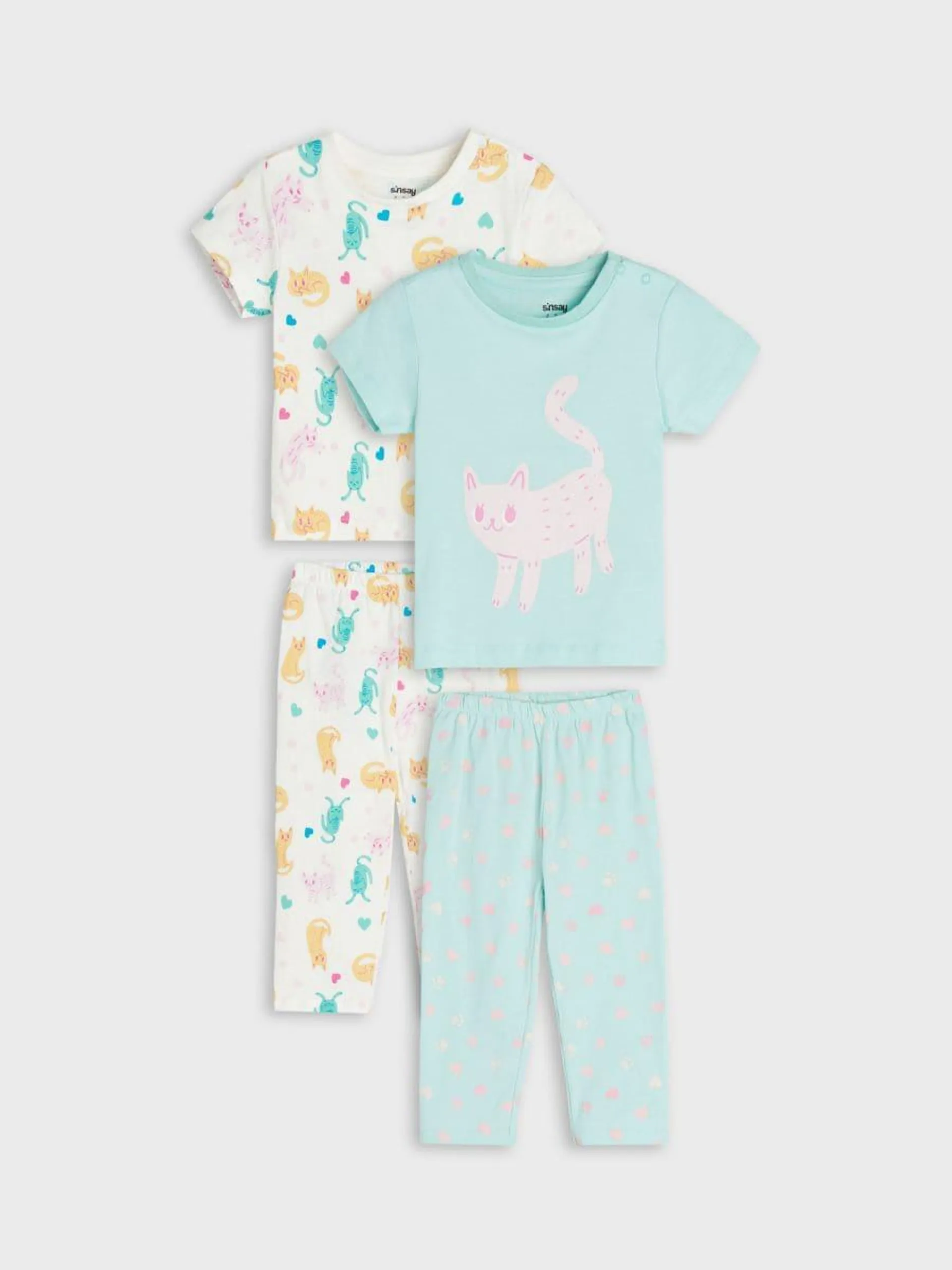 Set de 2 pijamale din bumbac