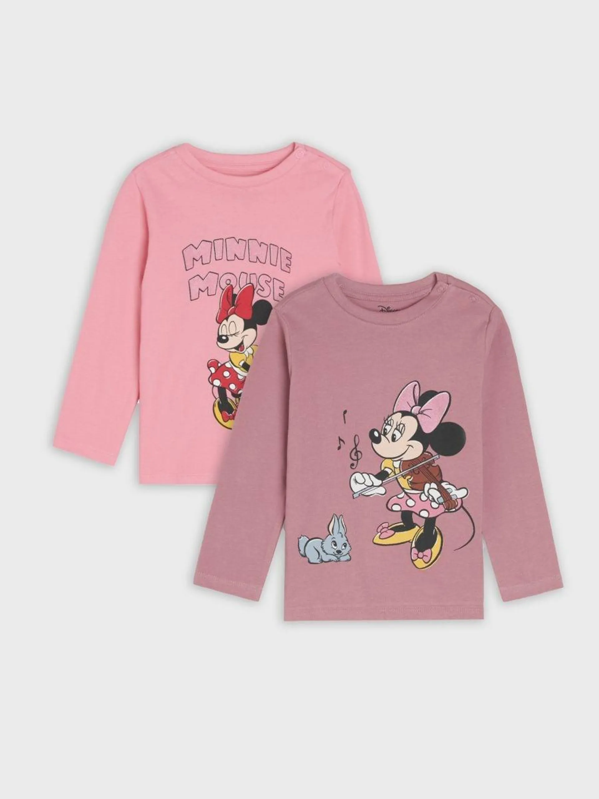 Tricou cu mânecă lungă 2 pack Minnie Mouse