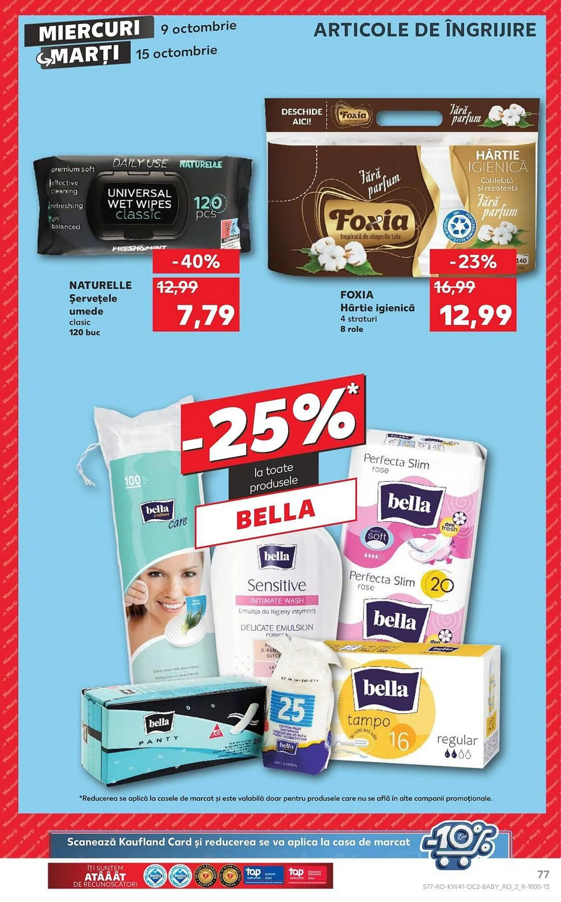 Catalog Catalog Kaufland de la 9 octombrie până la 15 octombrie 2024 - Revista Pagina 77