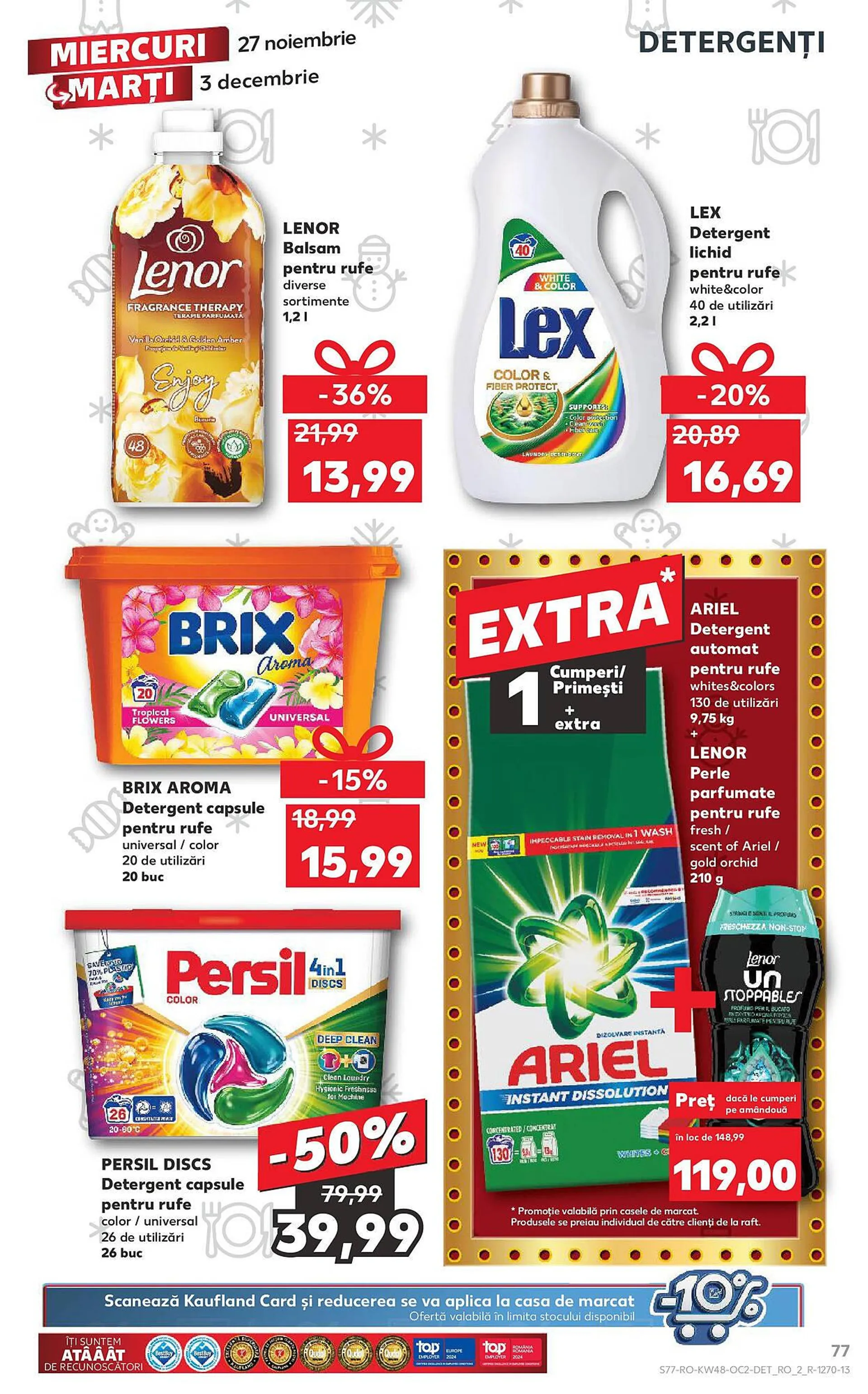 Catalog Catalog Kaufland de la 26 noiembrie până la 1 decembrie 2024 - Revista Pagina 77