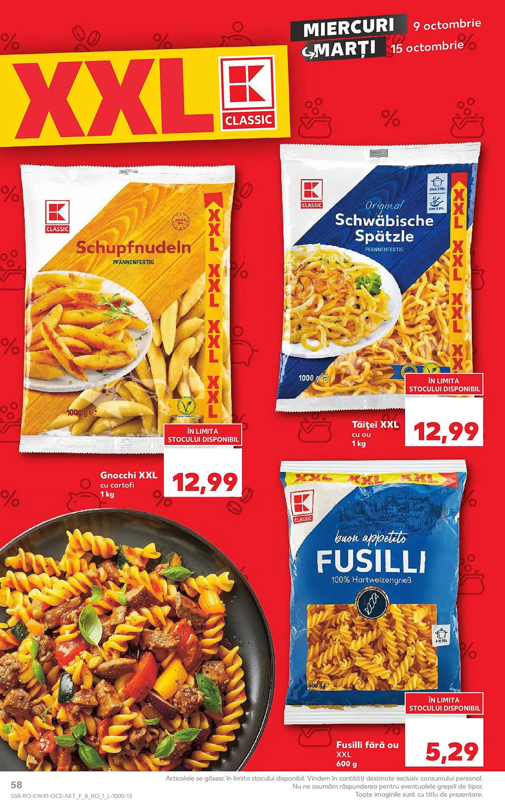 Catalog Catalog Kaufland de la 8 octombrie până la 13 octombrie 2024 - Revista Pagina 58