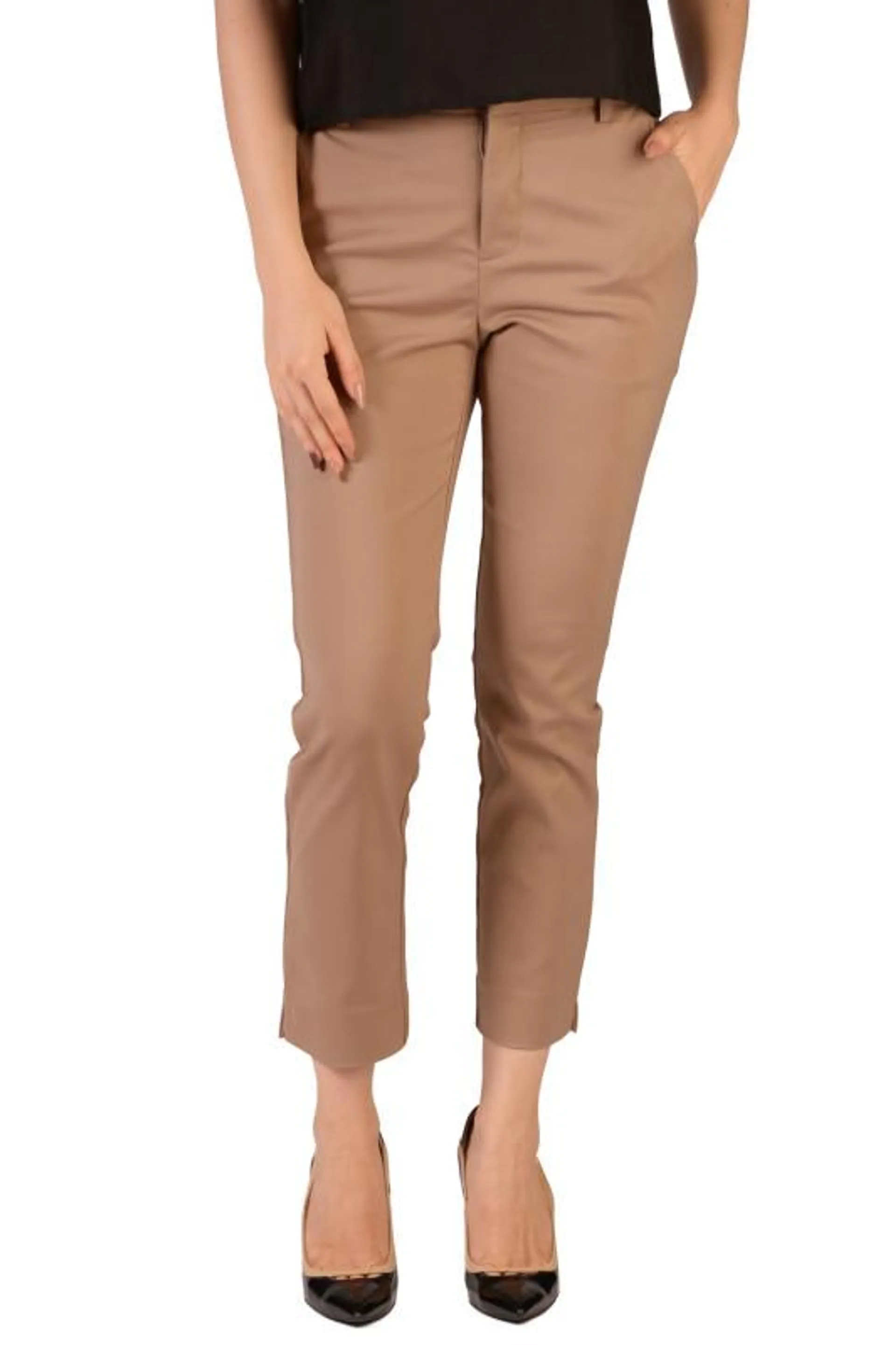 Pantaloni dama office camel H1923 C