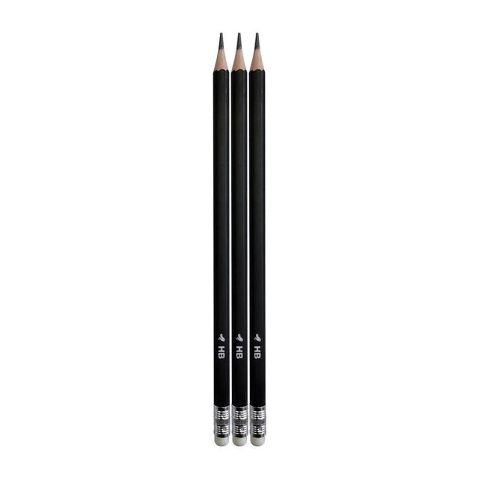Set 3 creioane HB Auchan cu radiera