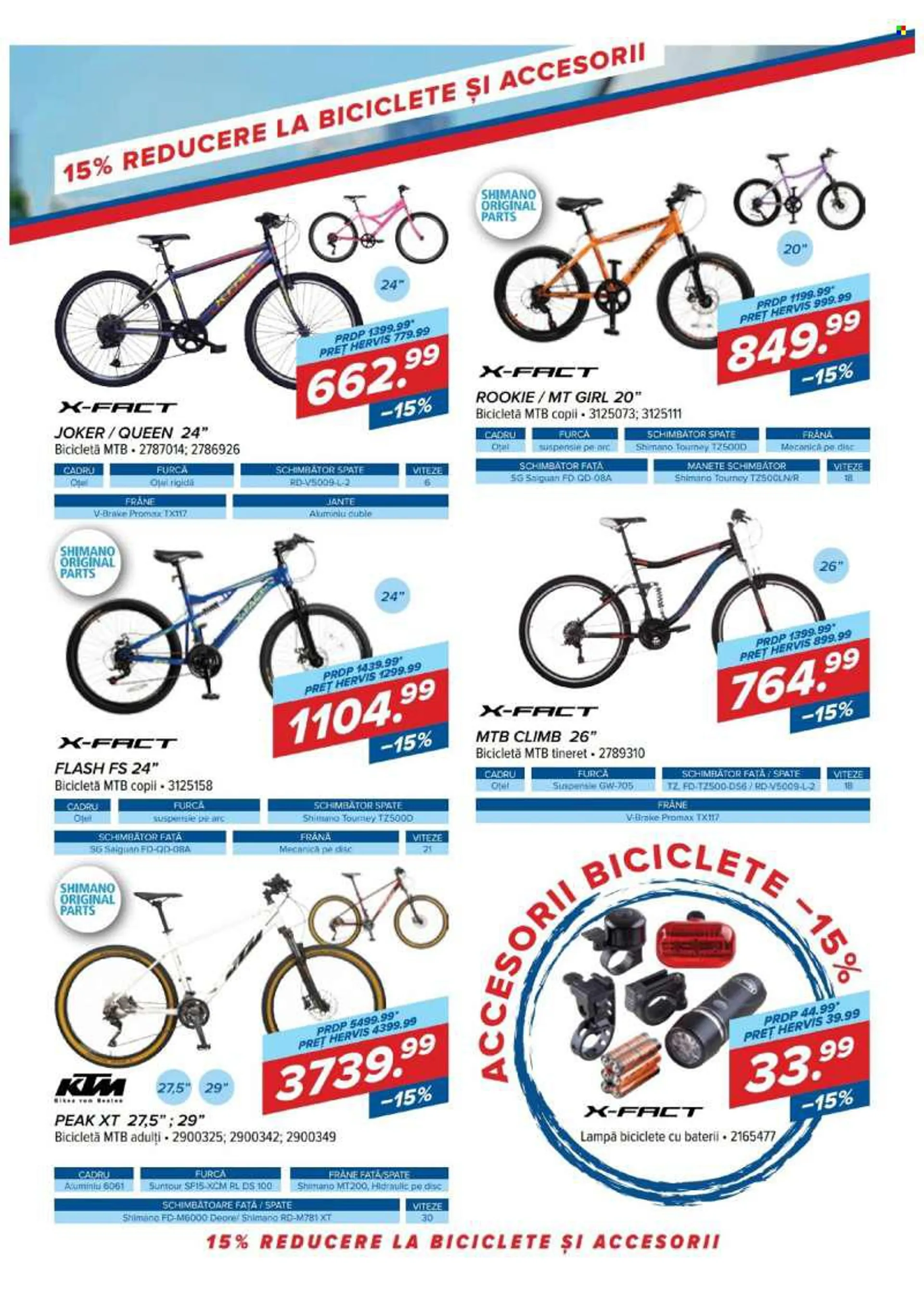 Cataloage Hervis - 18.08.2022 - 24.08.2022 - Produse în vânzare - bicicleta. Pagina 7.