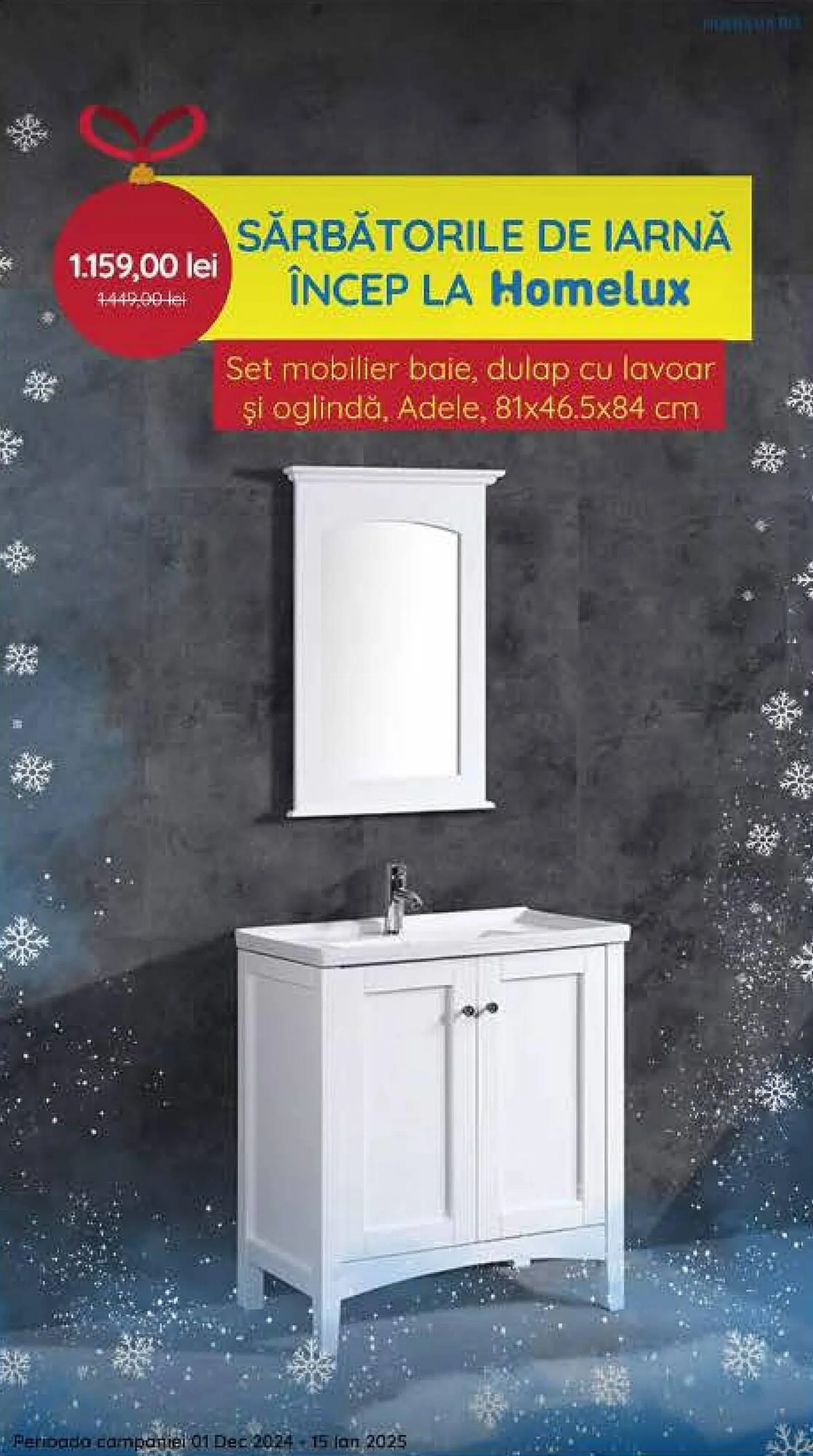 Catalog Catalog Homelux de la 2 decembrie până la 15 ianuarie 2025 - Revista Pagina 7