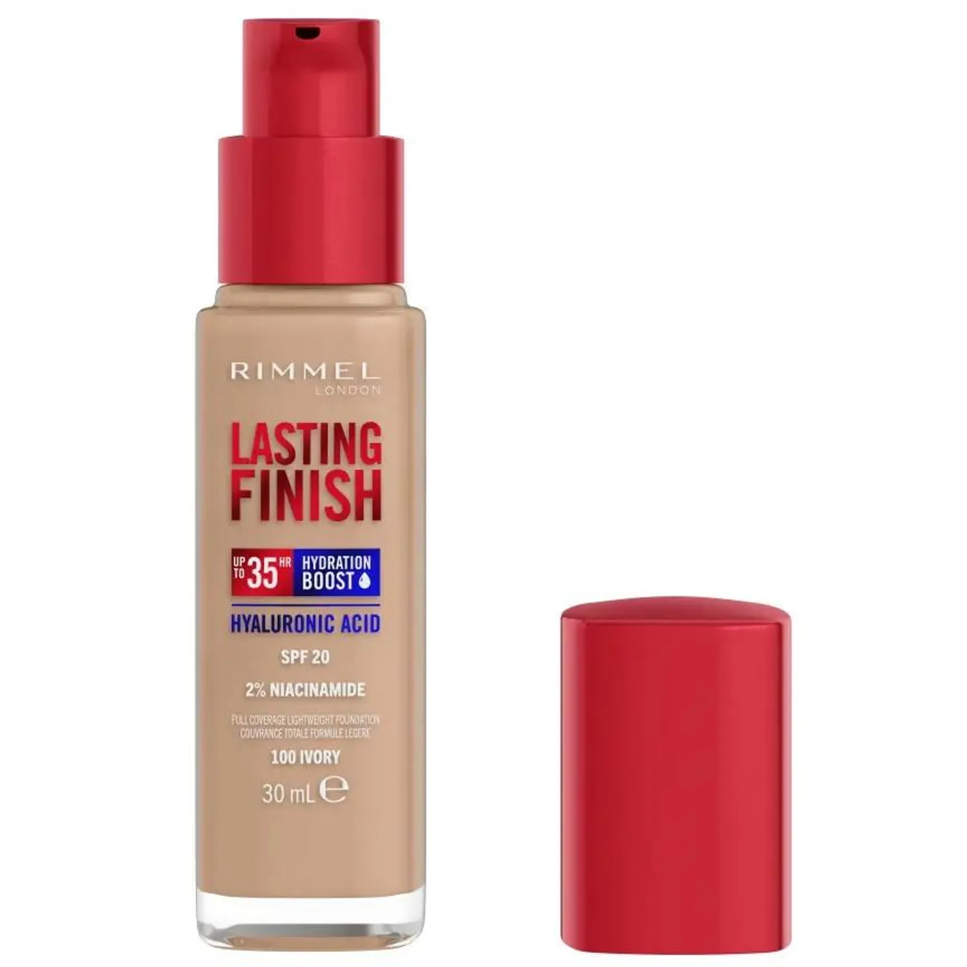 Fond de ten Rimmel Lasting Finish 35H 100 Ivory, 30 ml