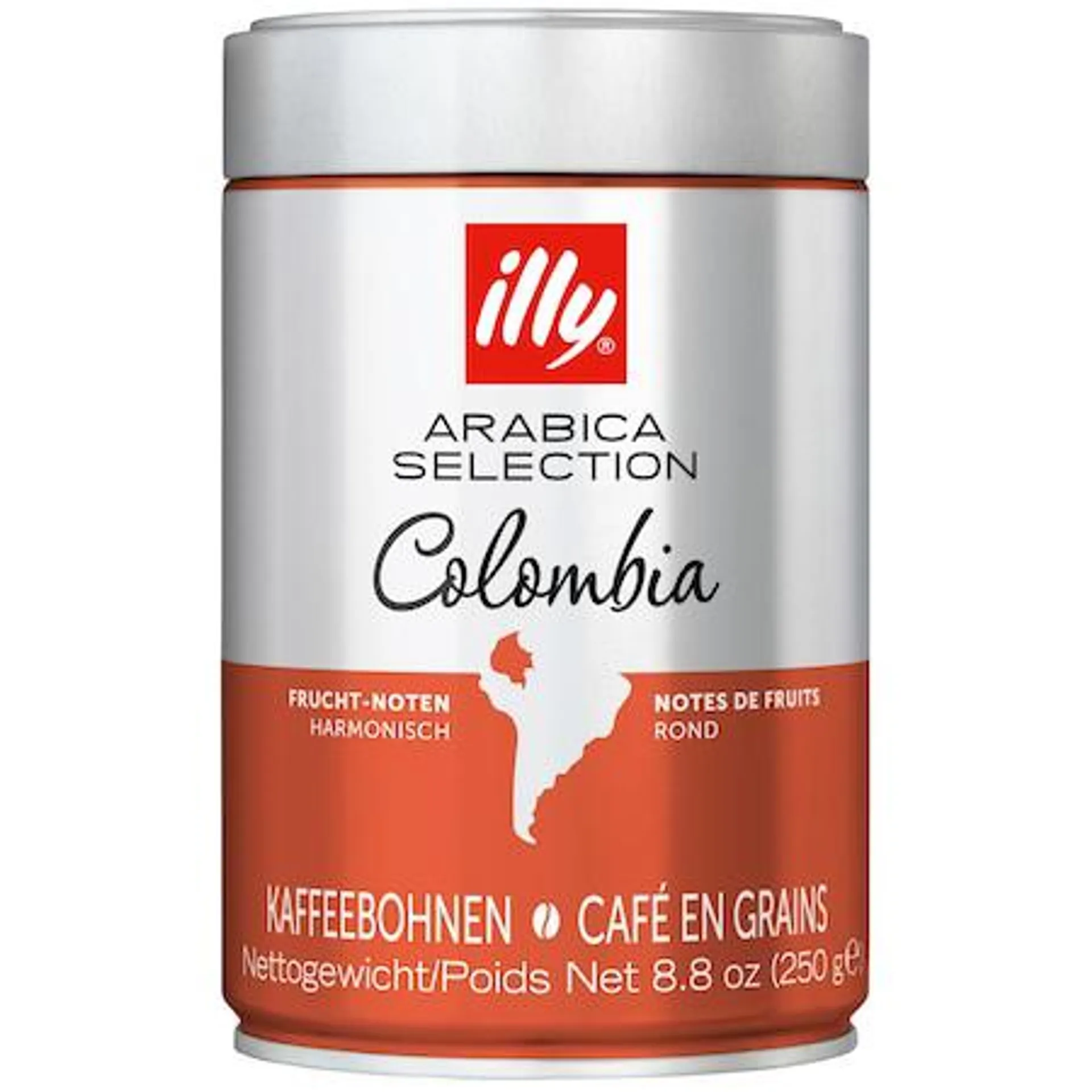 Cafea boabe illy Arabica Selection Columbia, 250 gr.