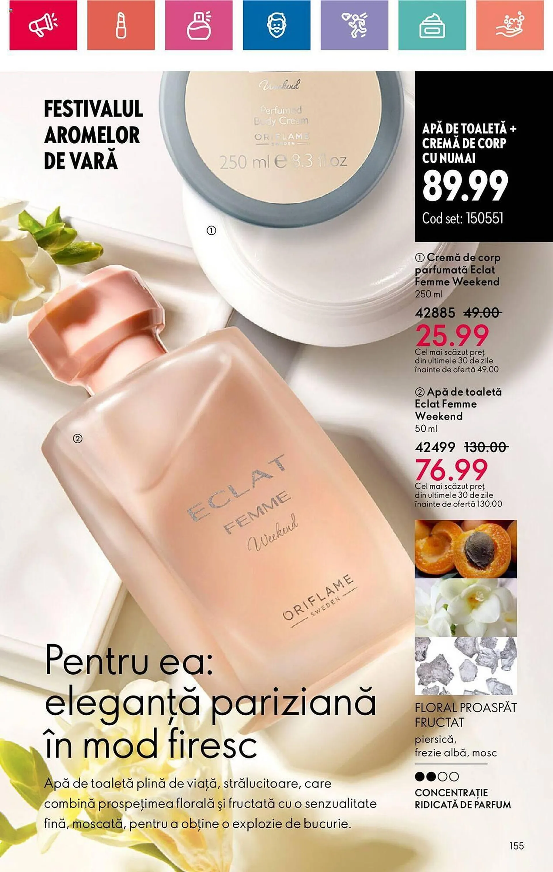 Catalog Oriflame catalog de la 9 iulie până la 29 iulie 2024 - Revista Pagina 154