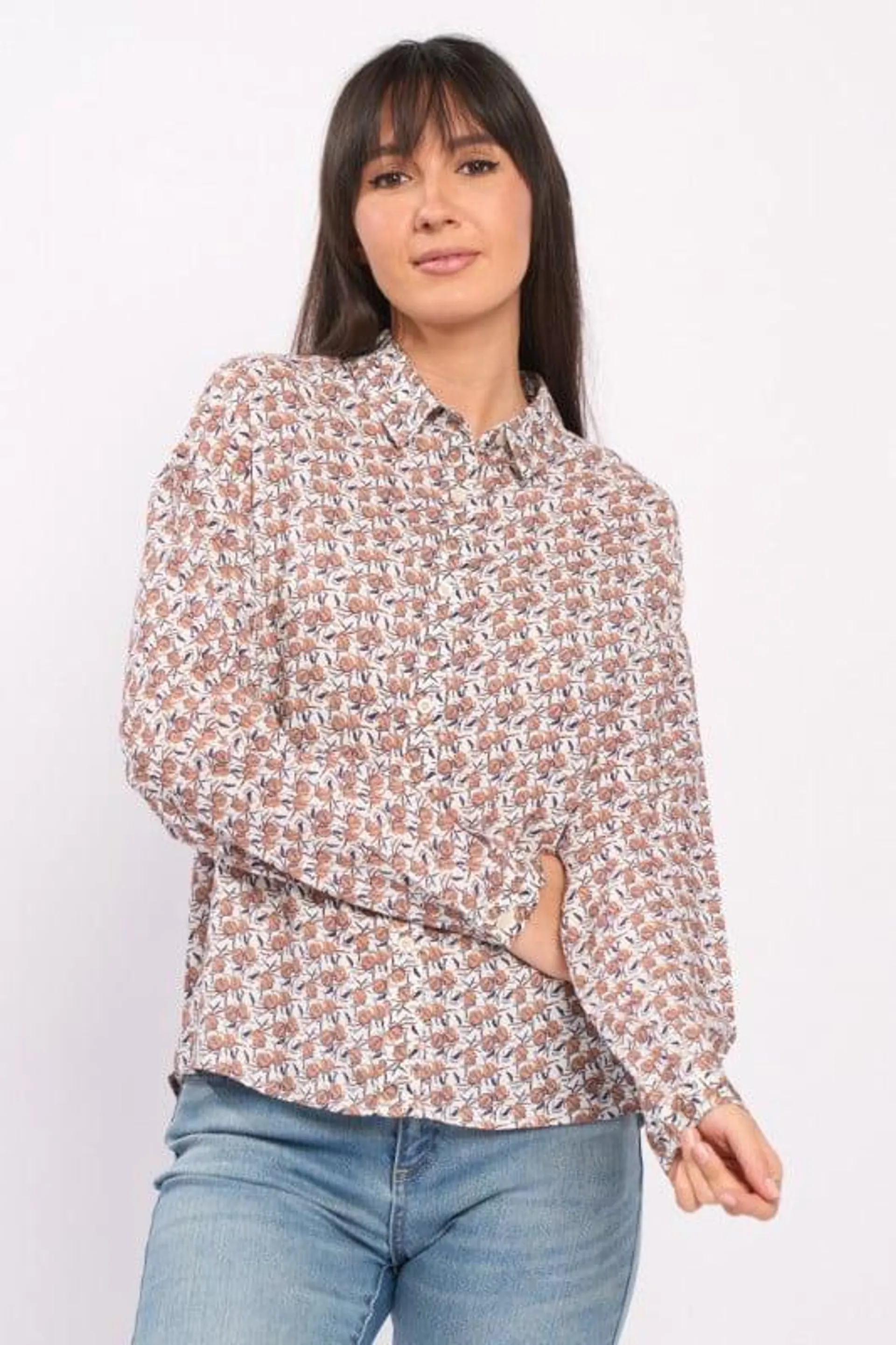 Kenvelo - Camasa maneca lunga dama cu model floral