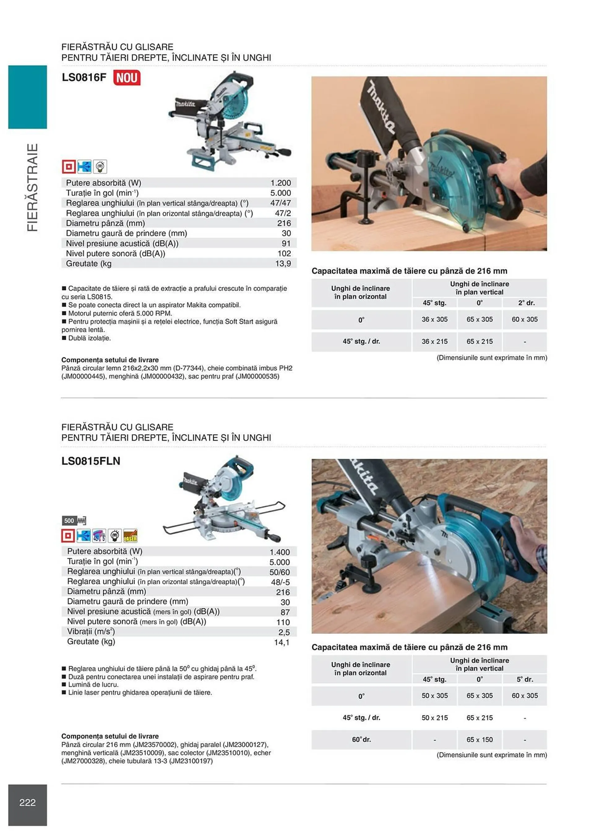 Catalog Сatalog Makita de la 6 februarie până la 31 decembrie 2024 - Revista Pagina 222