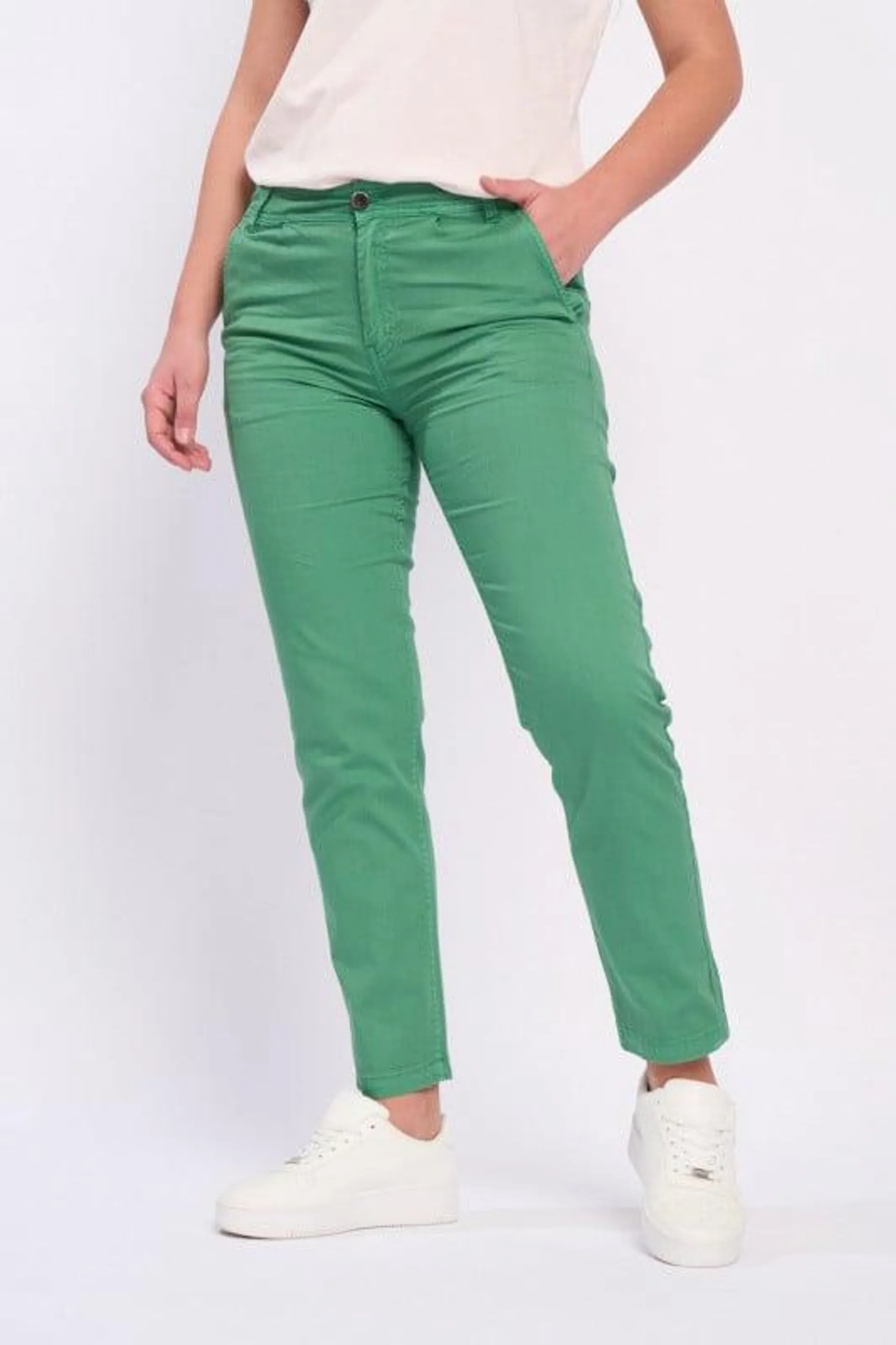 Lee Cooper - Pantaloni dama de culoare uniforma cu buzunare oblice