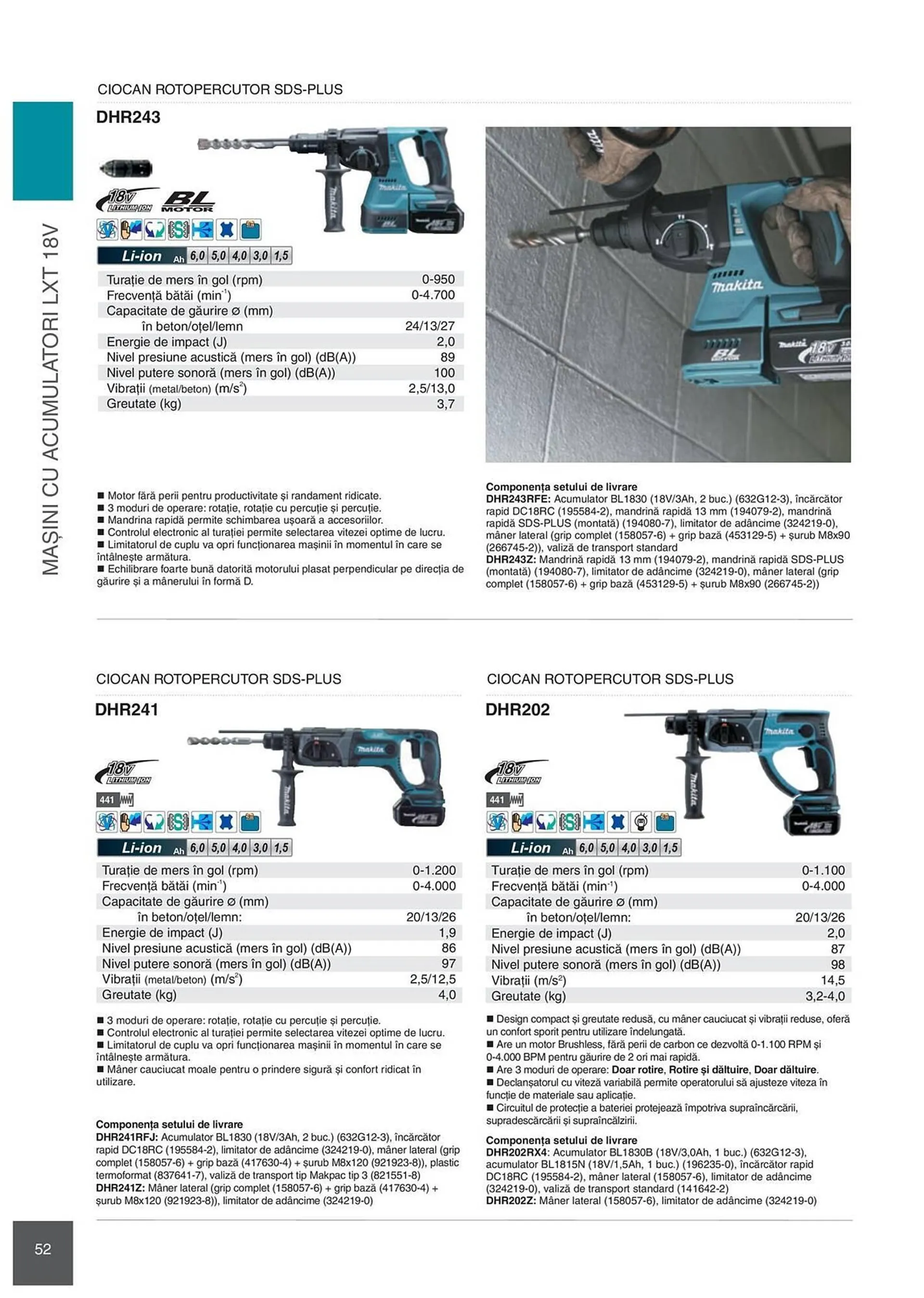 Catalog Сatalog Makita de la 6 februarie până la 31 decembrie 2024 - Revista Pagina 52