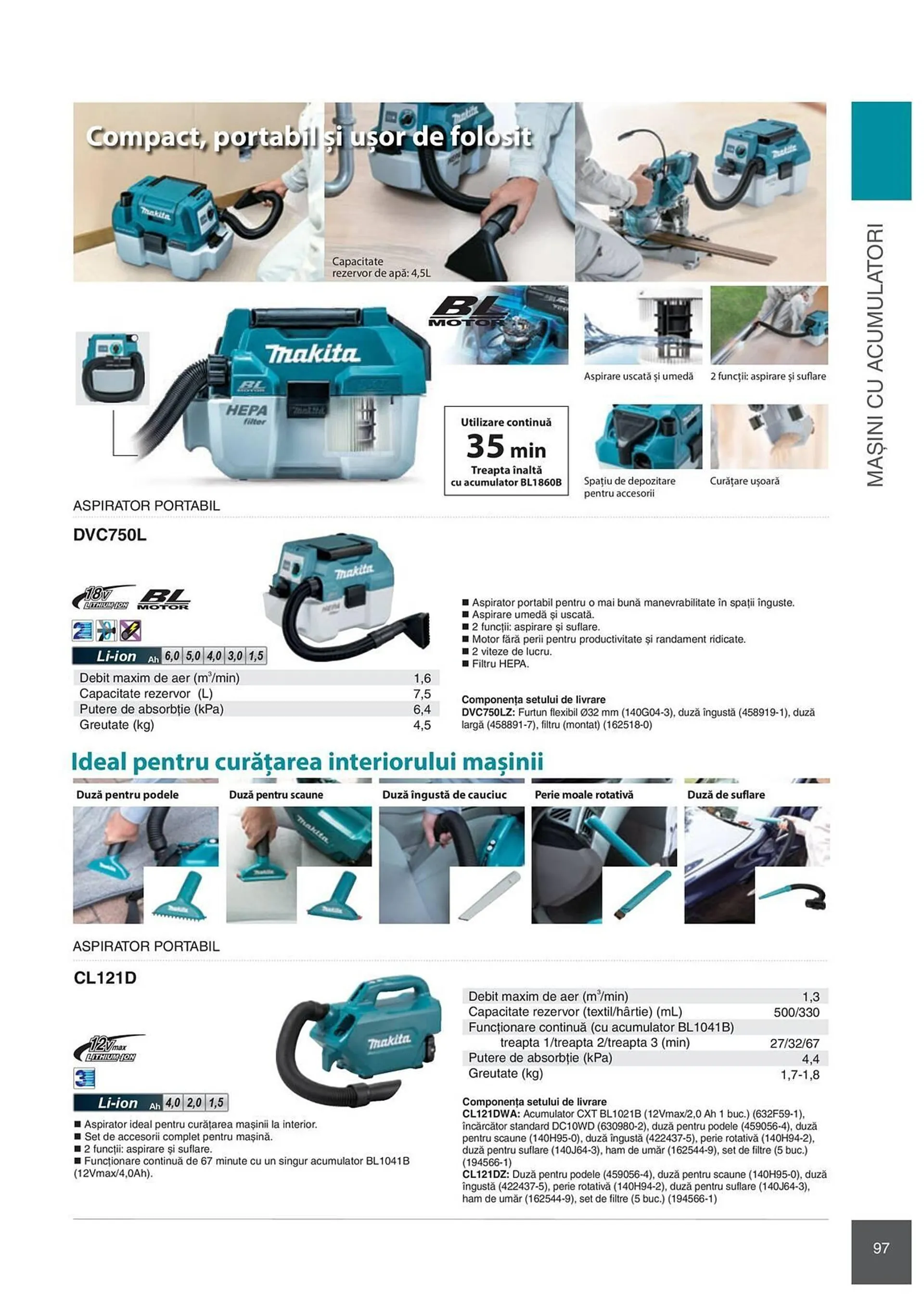 Catalog Сatalog Makita de la 6 februarie până la 31 decembrie 2024 - Revista Pagina 97