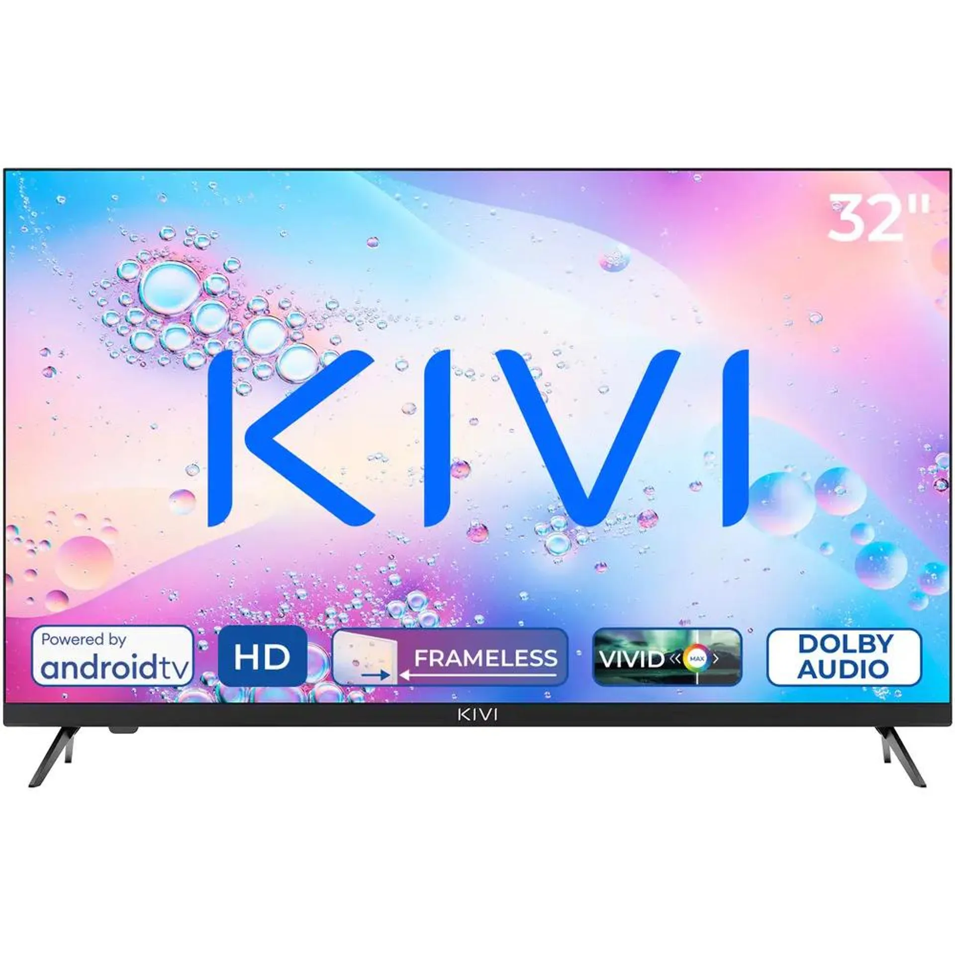 Televizor KIVI LED 32H760QB, 80 cm, Smart Android TV, HD, Clasa E