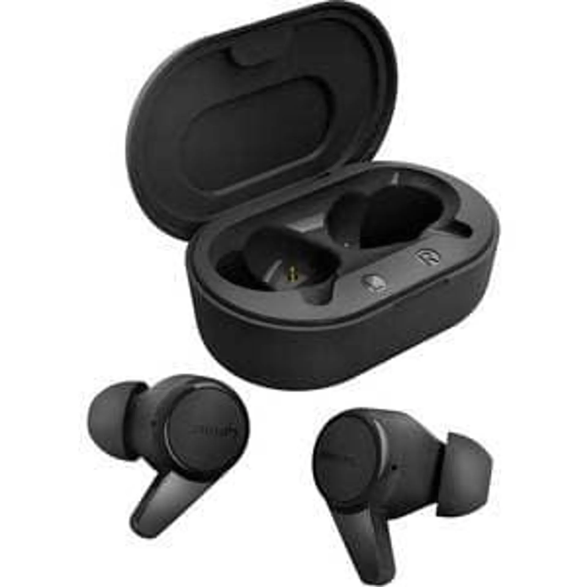 Casti PHILIPS TAT1207BK/00, True Wireless, Bluetooth, In-ear, Microfon, negru