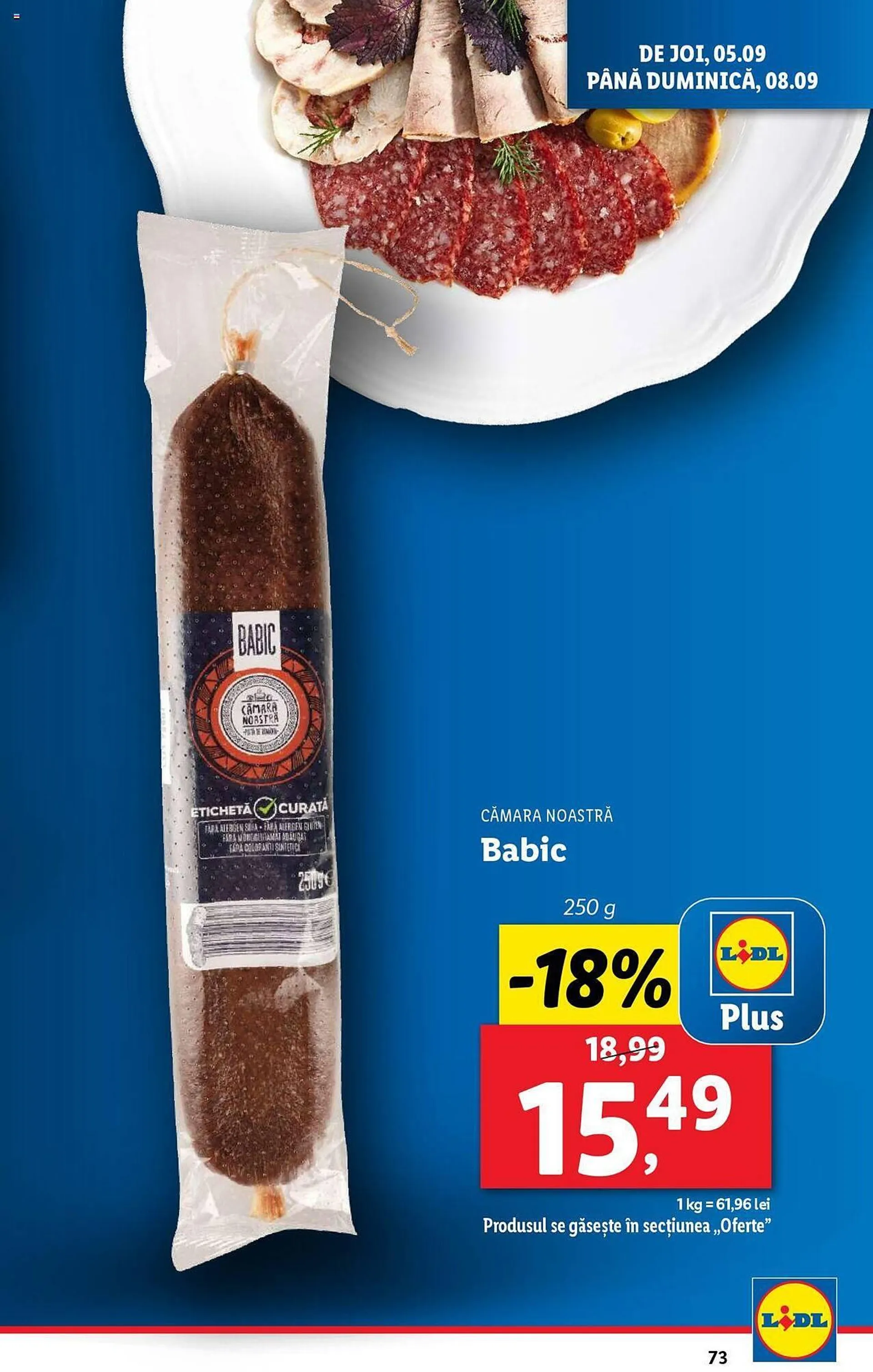 Catalog Catalog Lidl de la 2 septembrie până la 8 septembrie 2024 - Revista Pagina 73