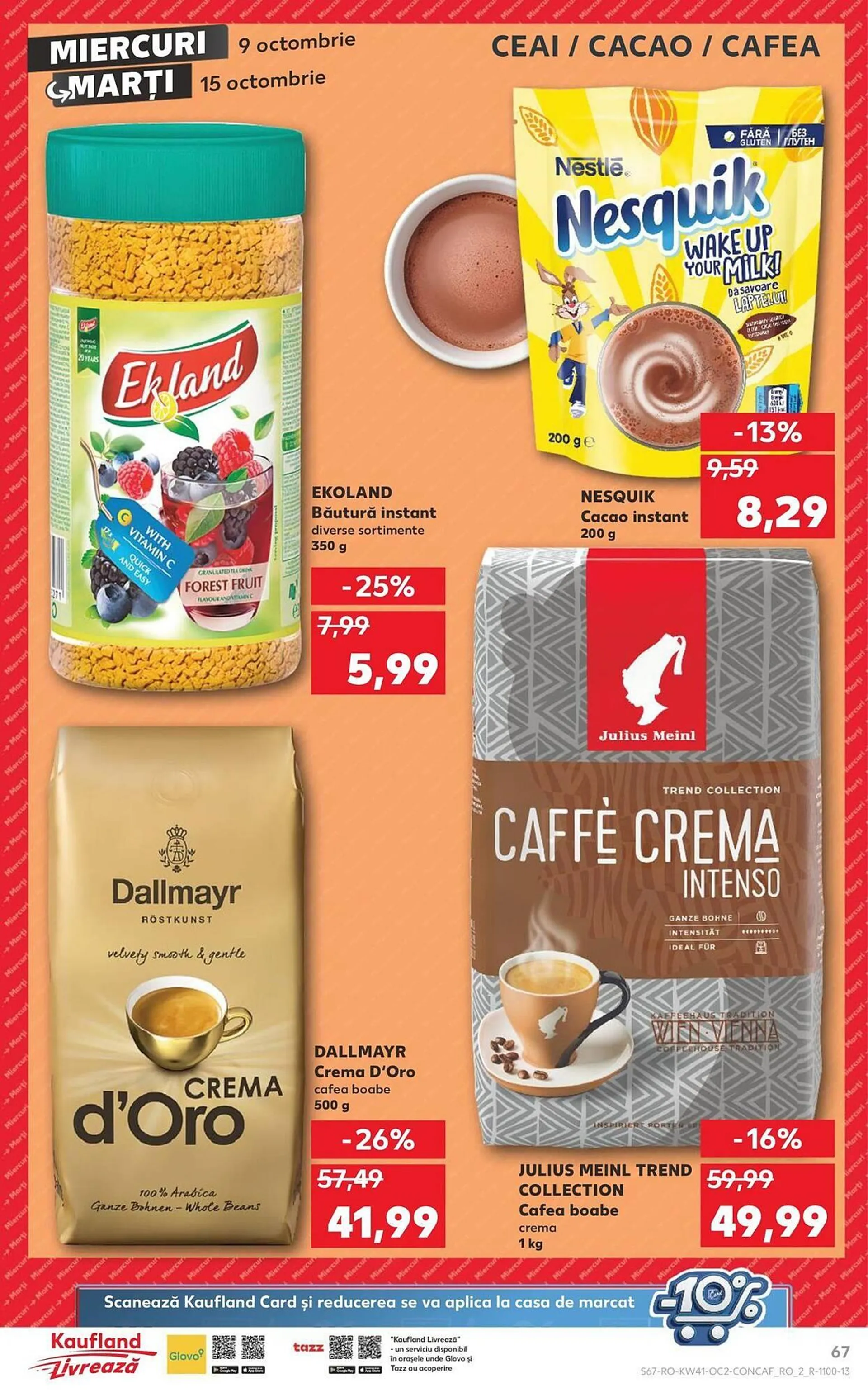 Catalog Catalog Kaufland de la 9 octombrie până la 15 octombrie 2024 - Revista Pagina 67