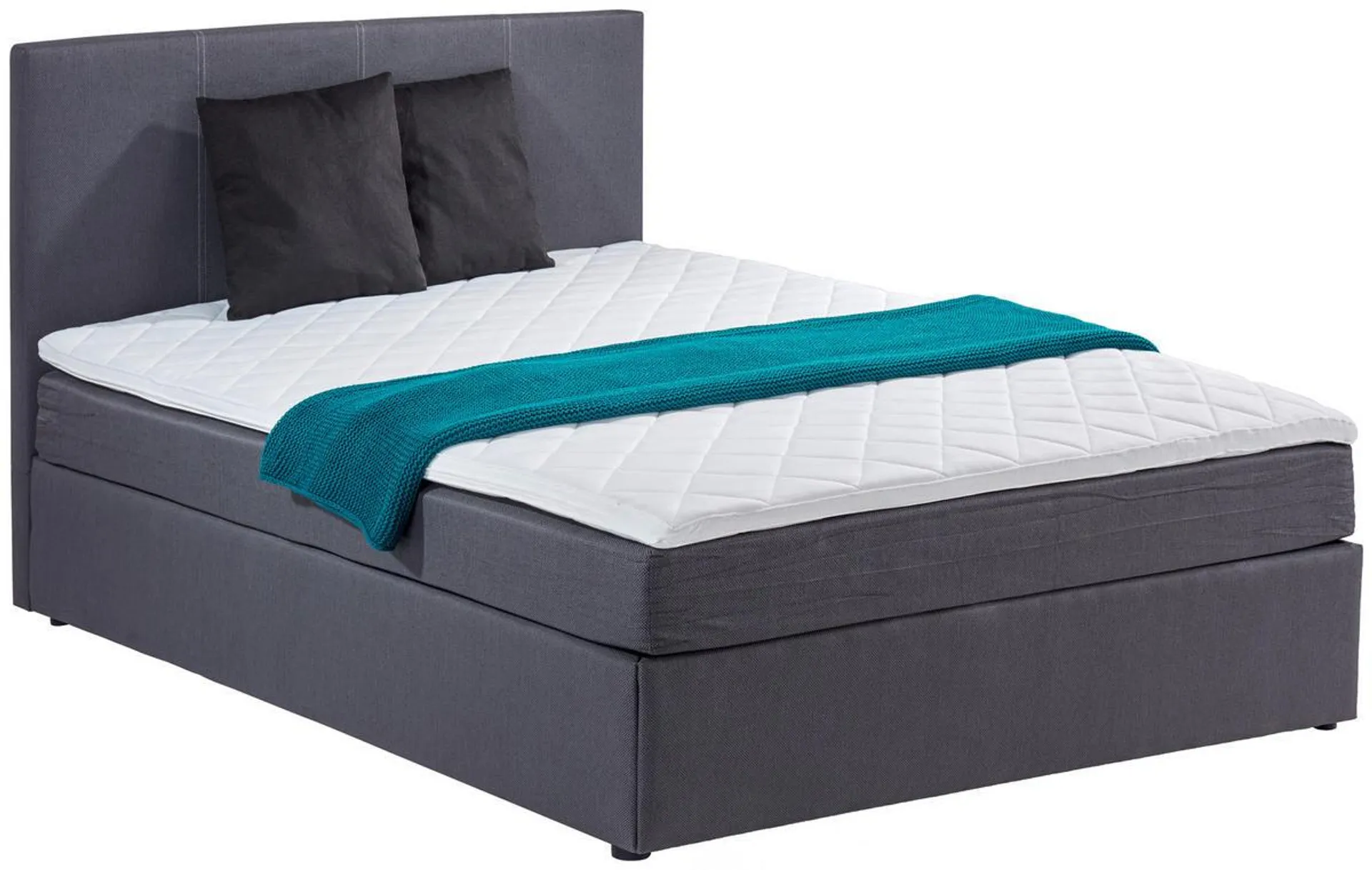 TIP BOXSPRING FĂRĂ ARCURI 120/200 cm in gri