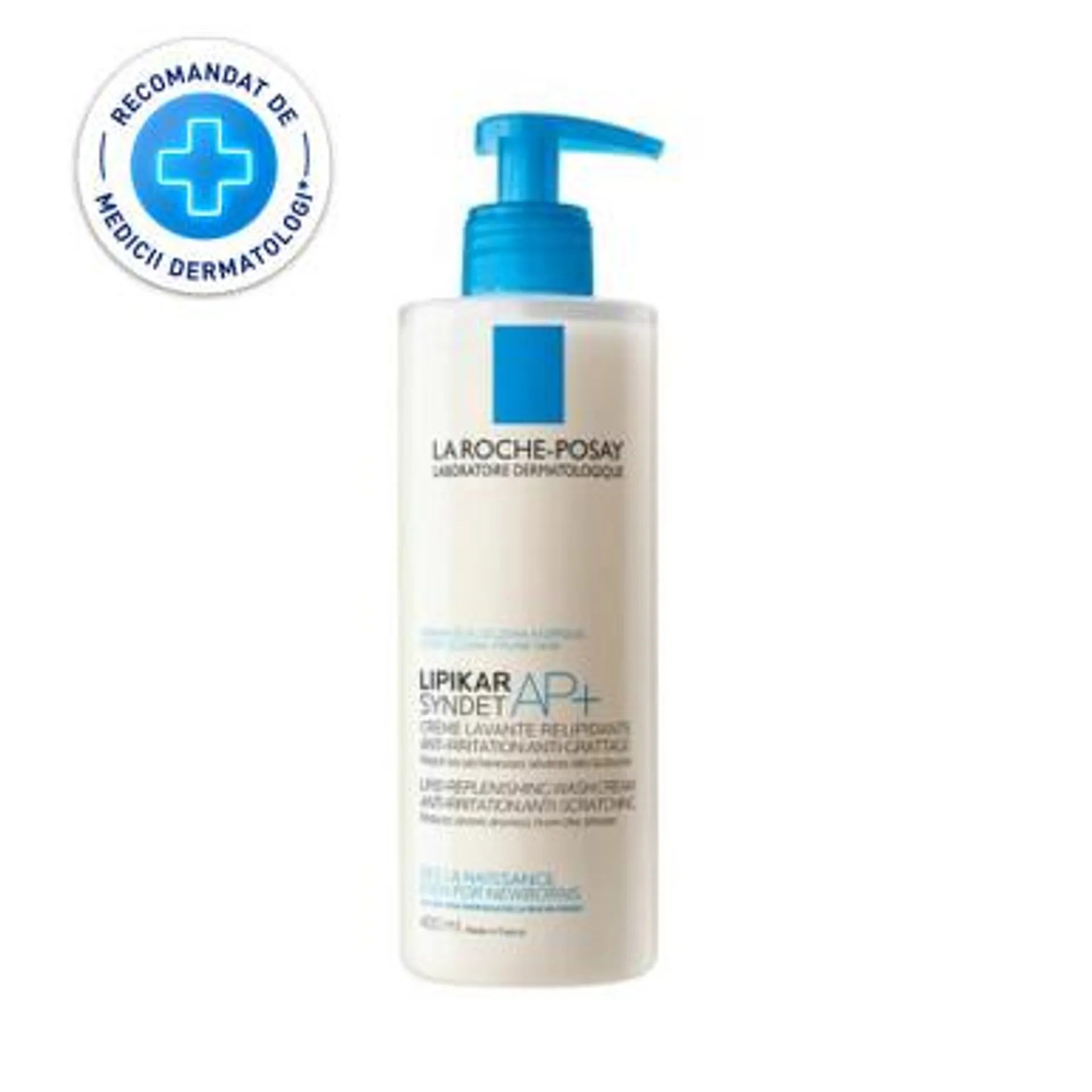 LA ROCHE POSAY LIPIKAR SYNDET AP+ GEL CREMA DE CURATARE PENTRU PIELEA SENSIBILA / USCATA 400ML