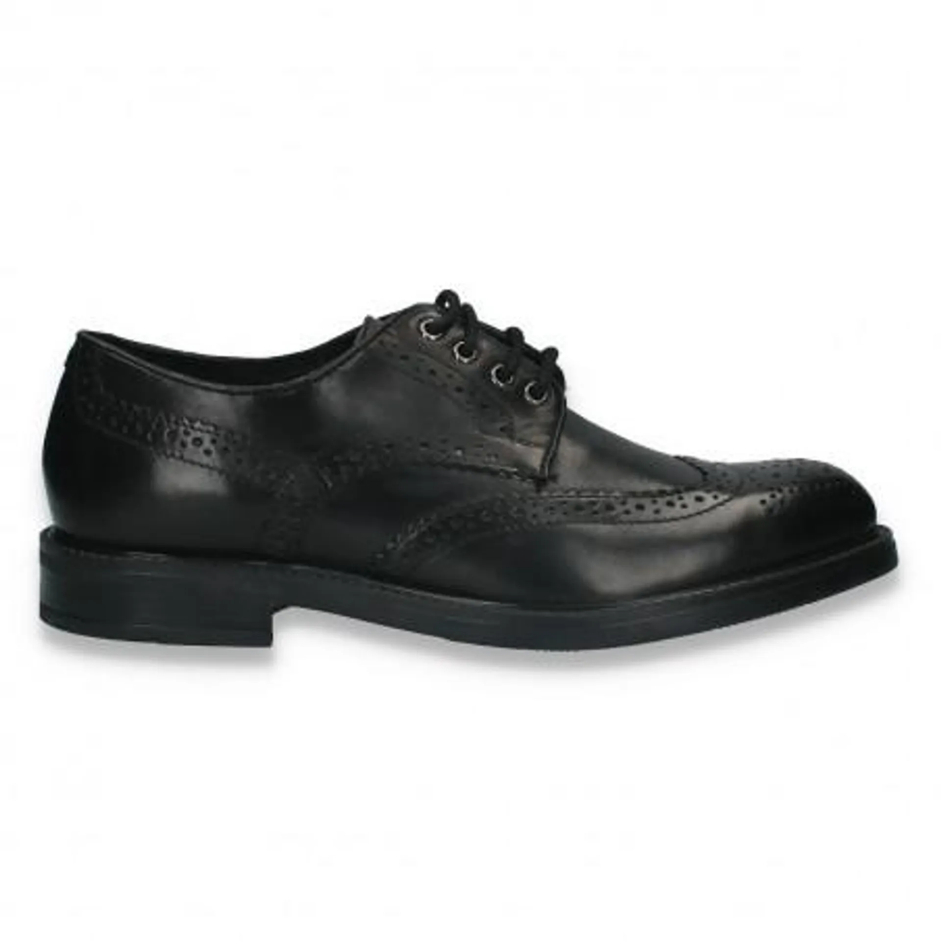 Pantofi stil Oxford, din piele, pentru barbati, negri - W1105